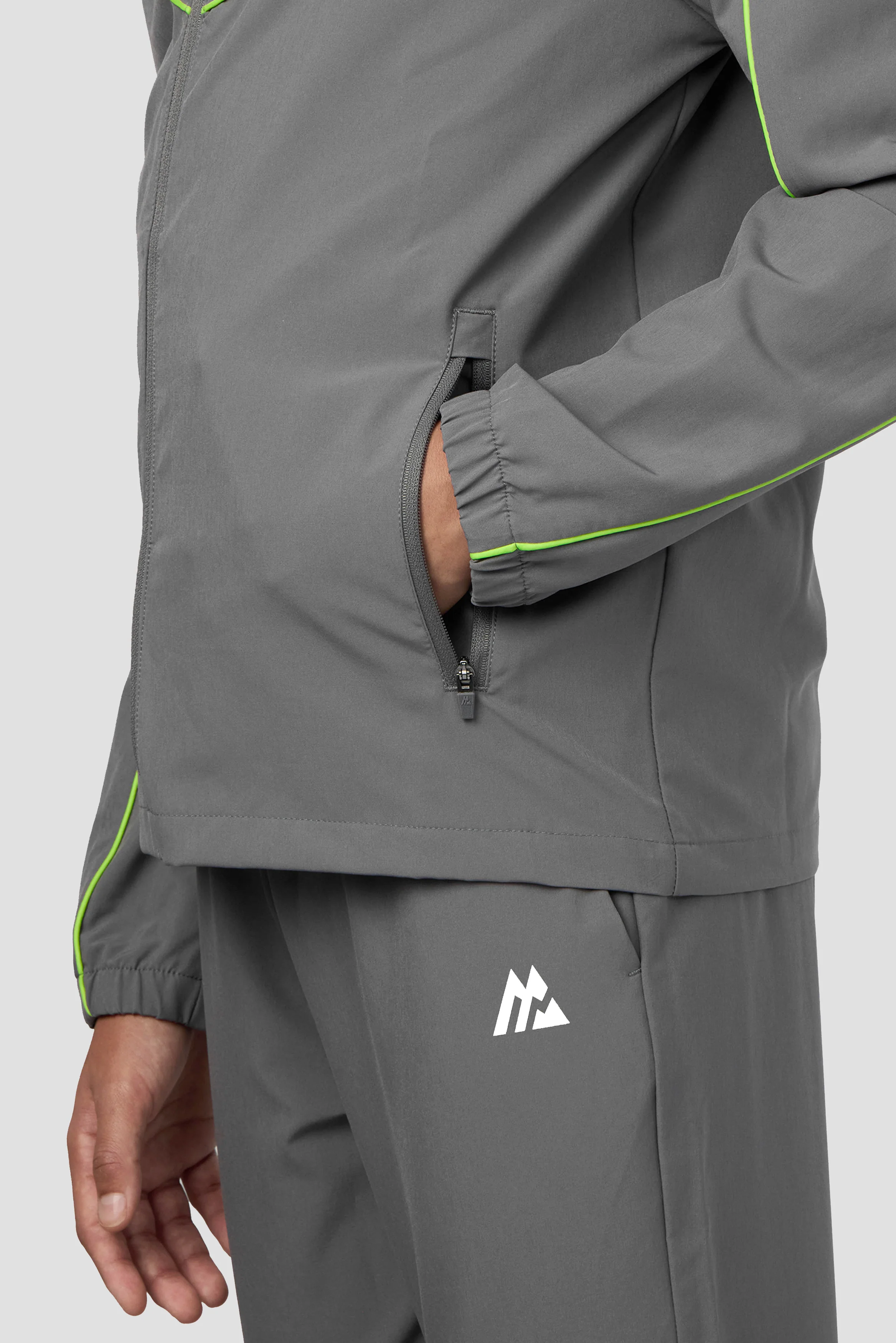 Boys Kinetic Jacket - Cement Grey/Apple - Image 5