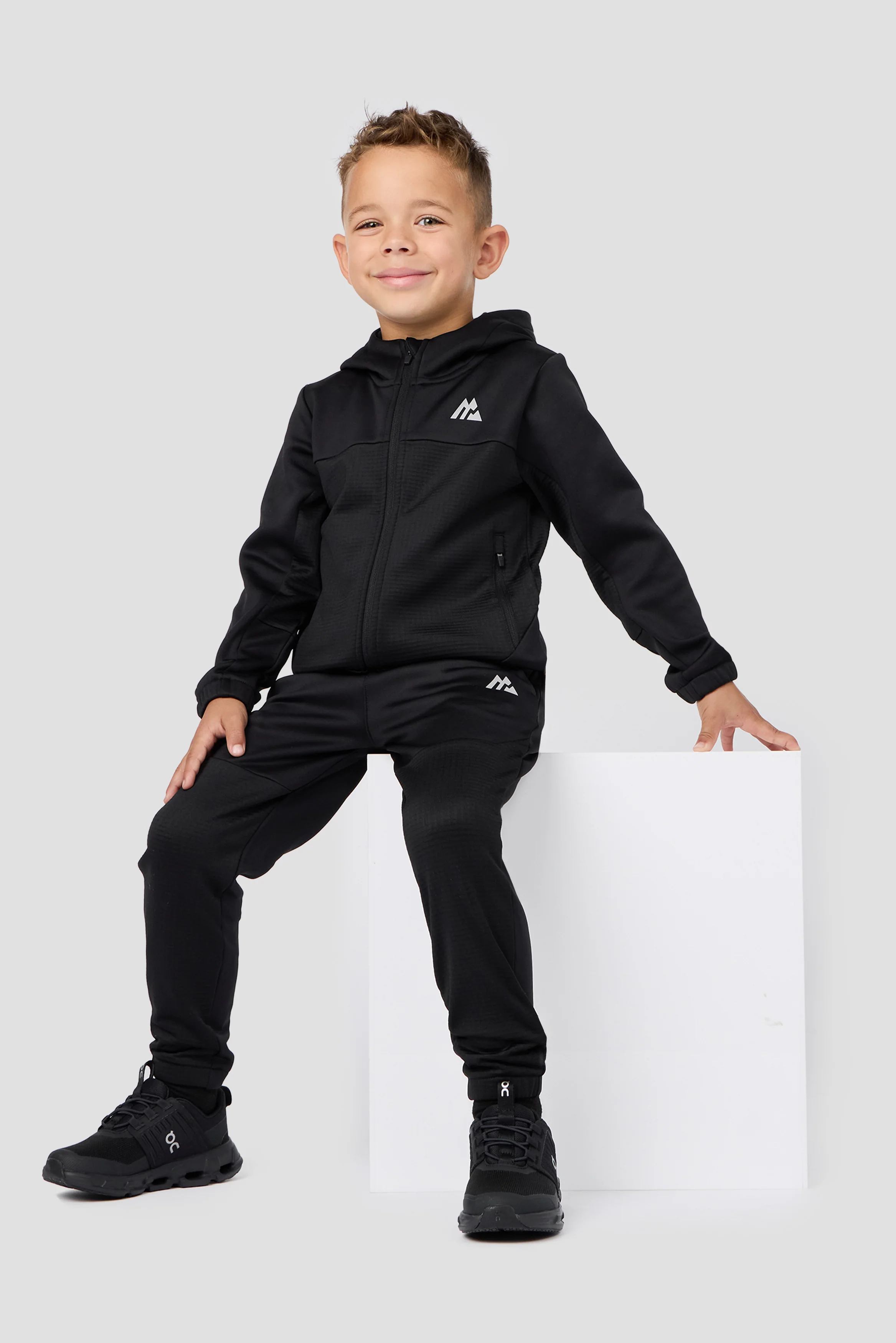 Infant Boys Latitude 2.0 Hood/Jogger Set - Black - Image 3