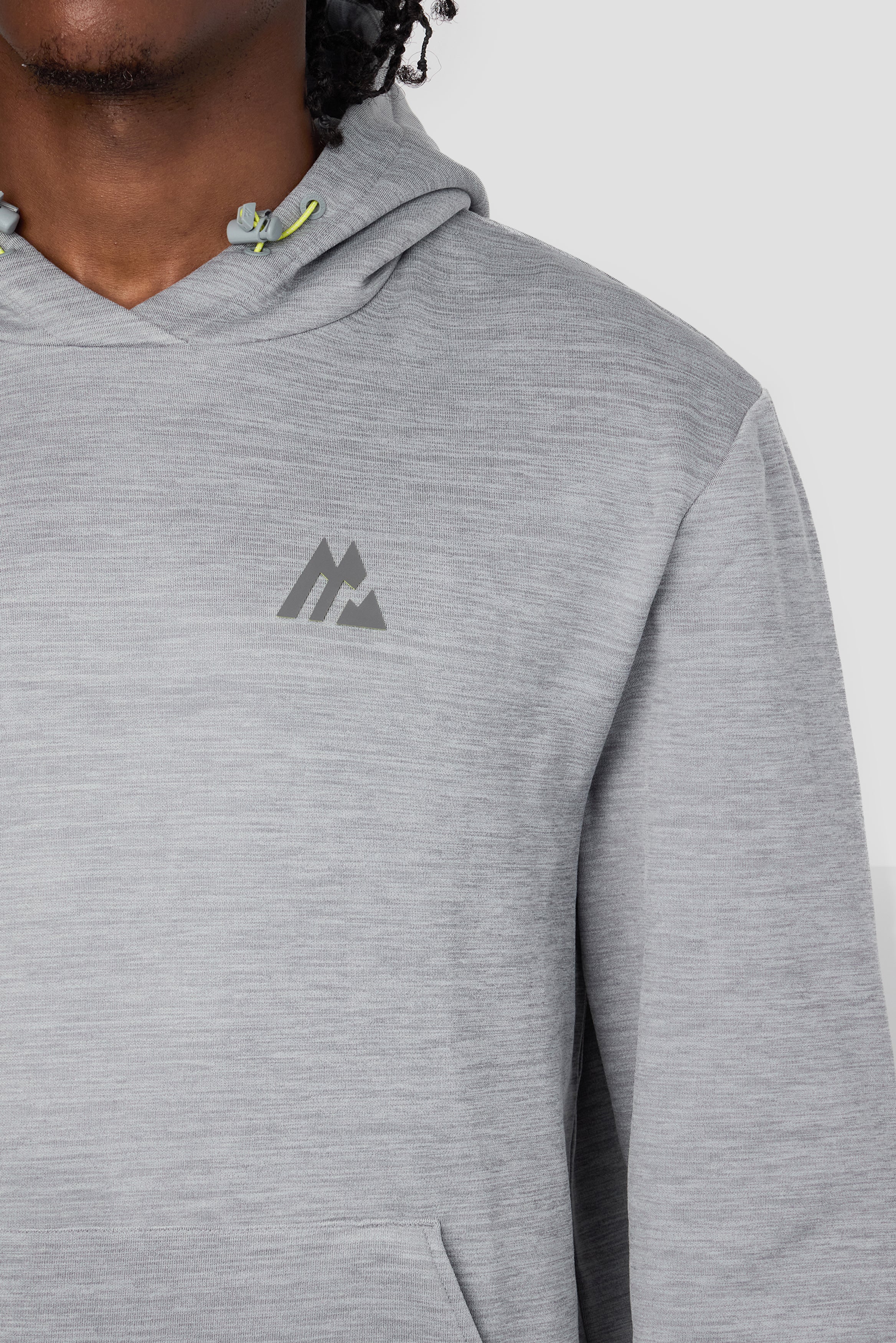 Rapid Fleece Hood - Cement Grey Marl - Image 5