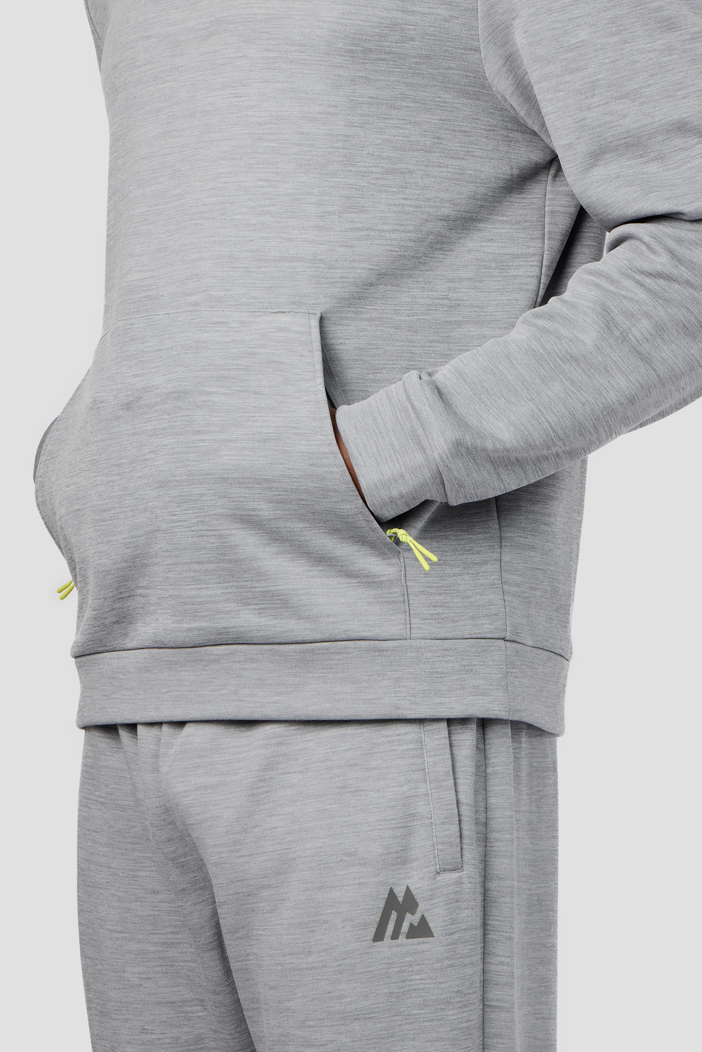 Rapid Fleece Hood - Cement Grey Marl - Image 6