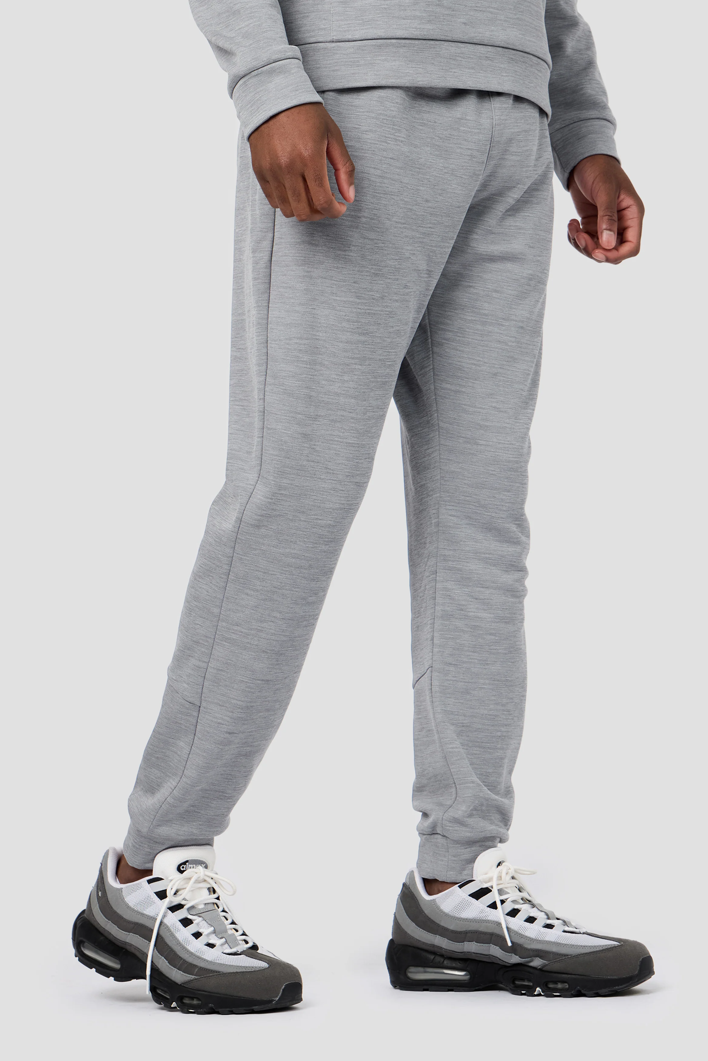 Rapid Fleece Jogger - Cement Grey Marl - Image 2