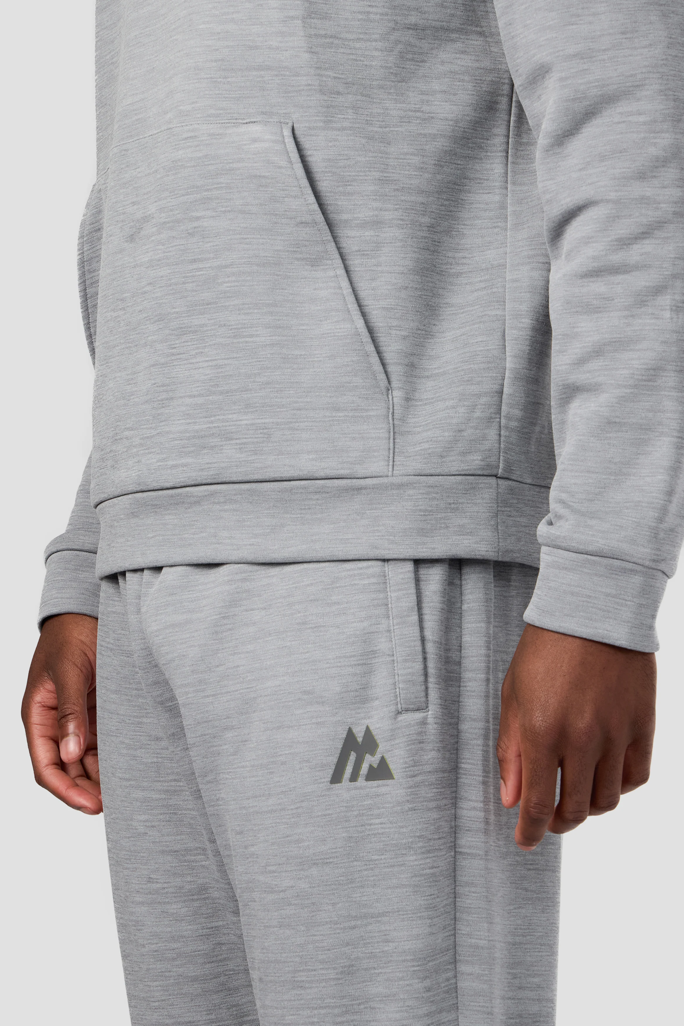 Rapid Fleece Jogger - Cement Grey Marl - Image 7