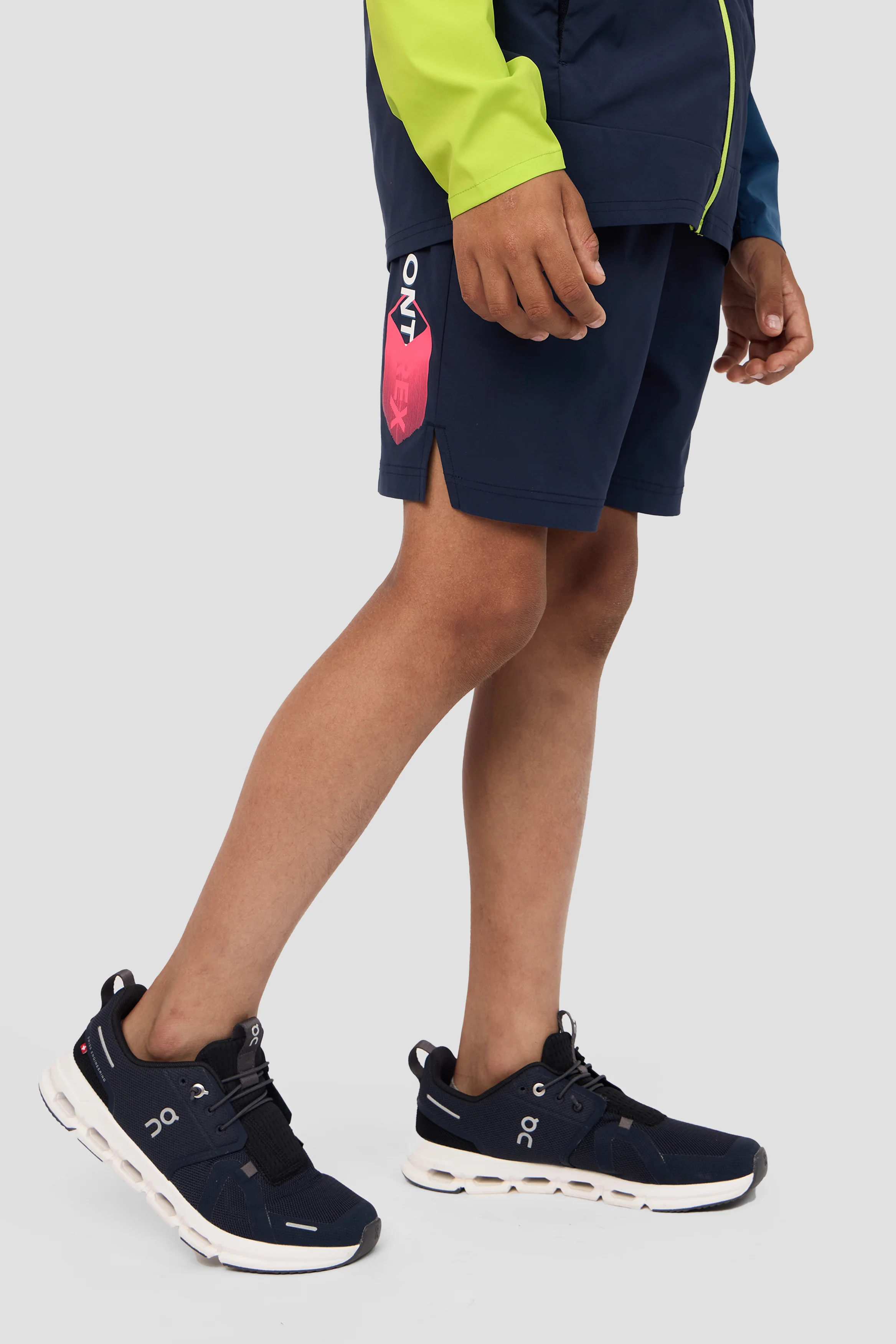 Boys MTX Run Short - Midnight Blue/Shocking Pink - Image 2