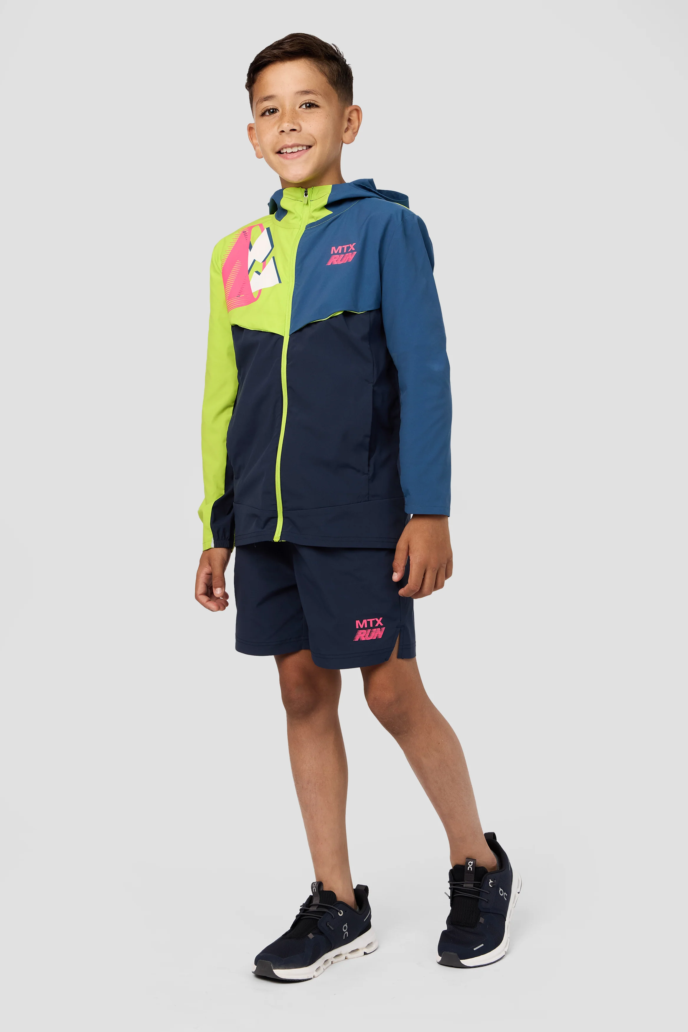 Boys MTX Run Short - Midnight Blue/Shocking Pink - Image 5
