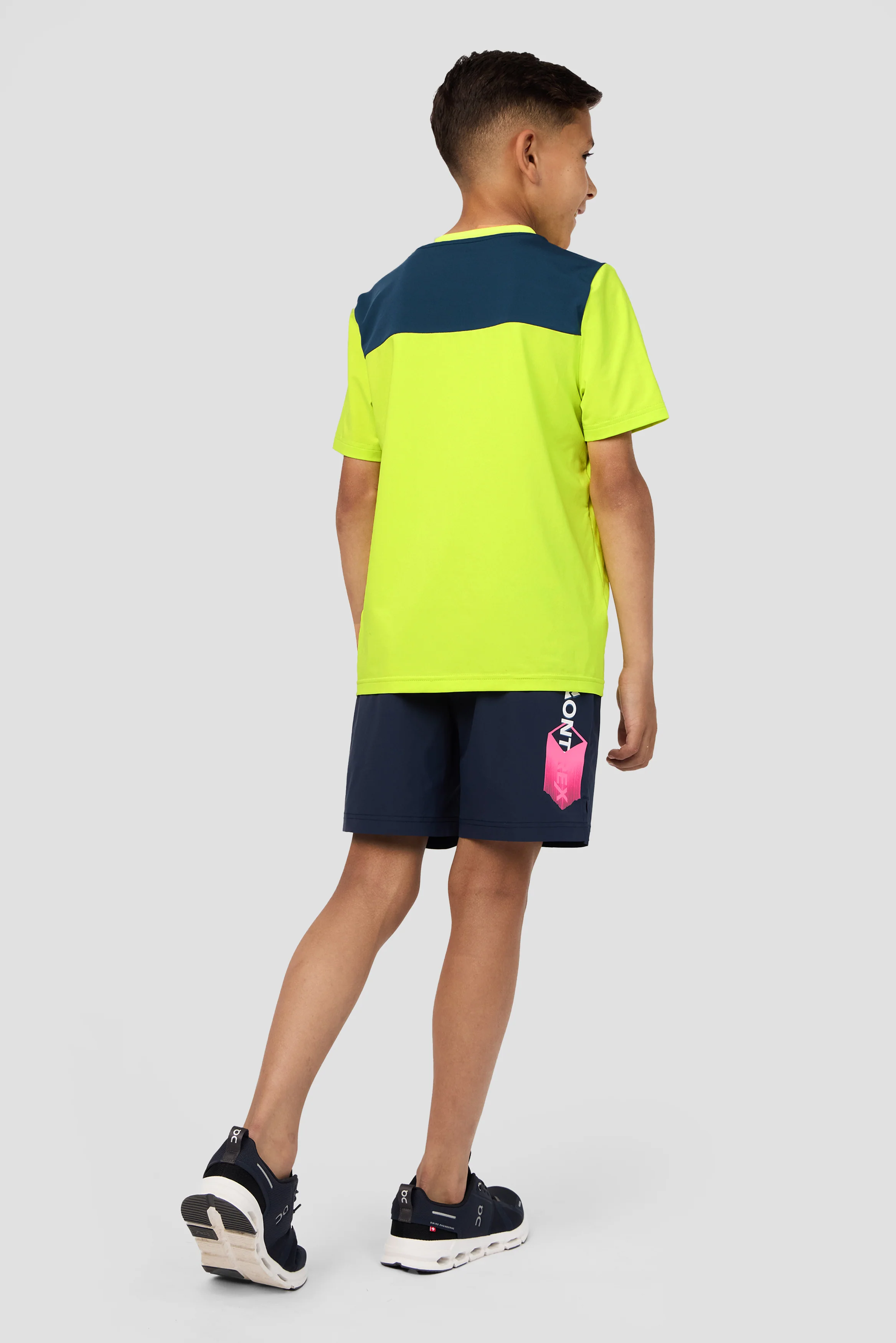 Boys MTX Run T-Shirt - Hazard/Naval - Image 4