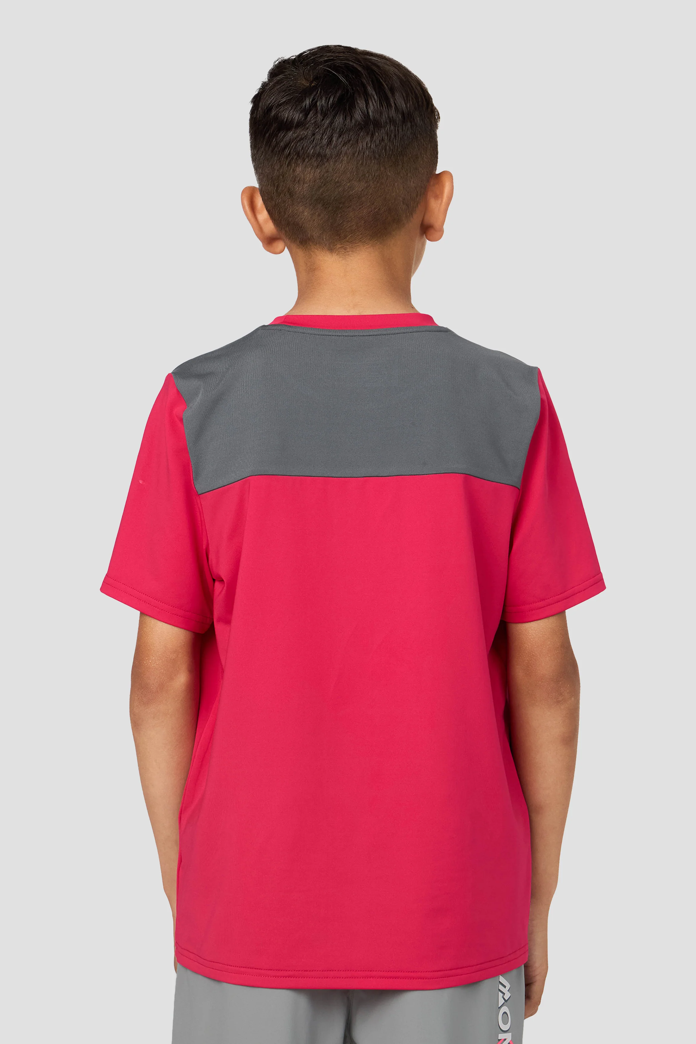 Boys MTX Run T-Shirt - Pomegranate/Slate Grey - Image 2