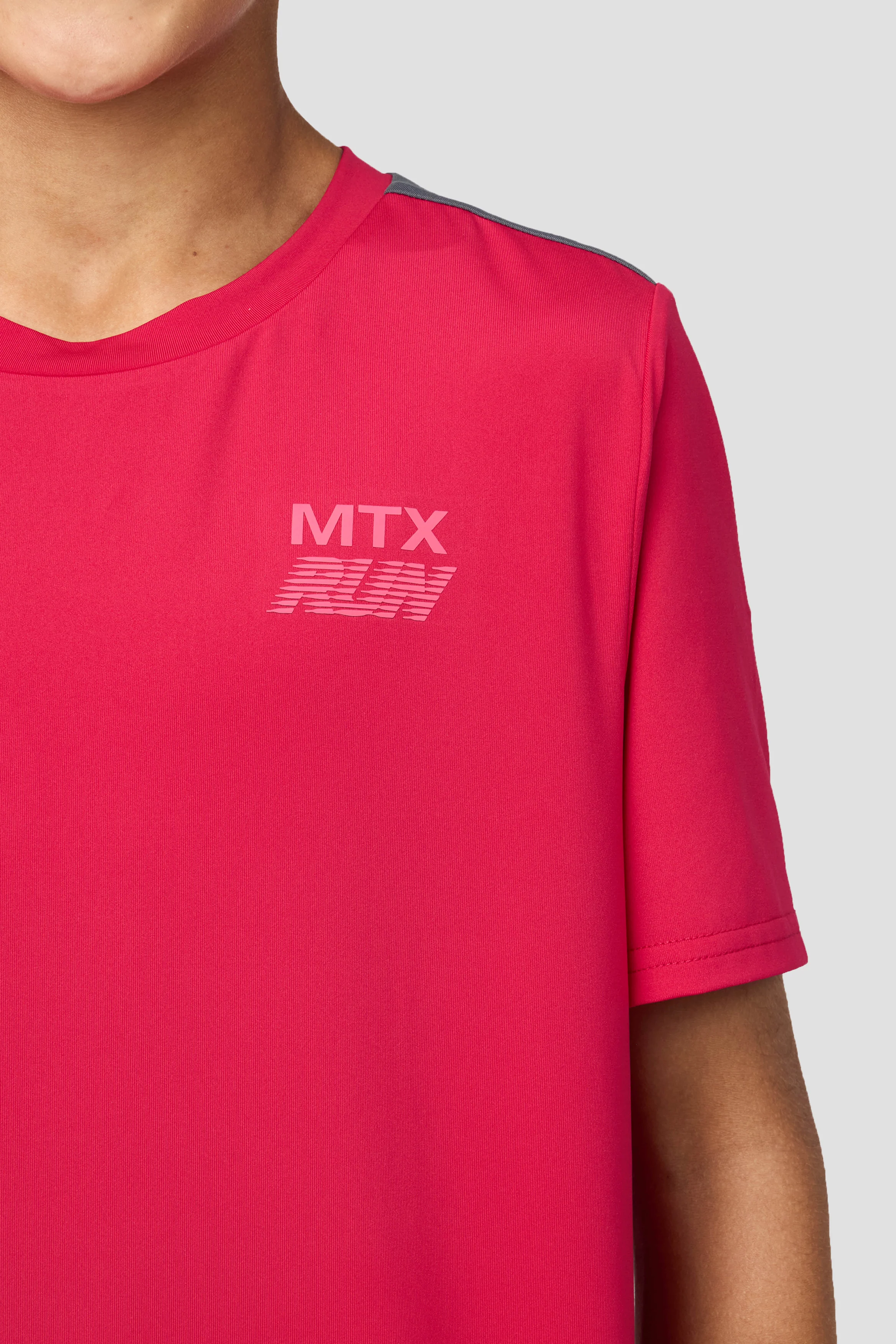 Boys MTX Run T-Shirt - Pomegranate/Slate Grey - Image 5