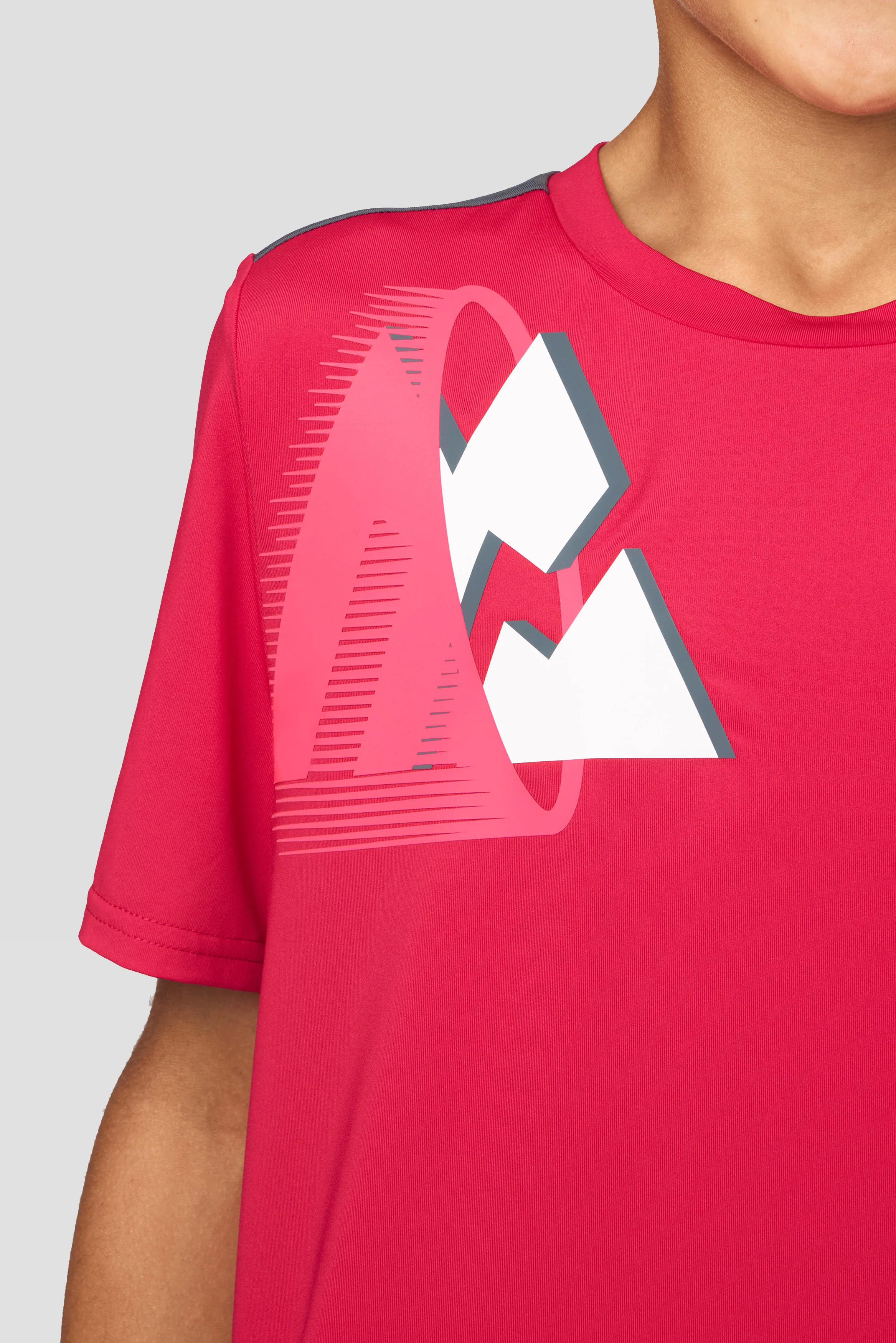 Boys MTX Run T-Shirt - Pomegranate/Slate Grey - Image 6