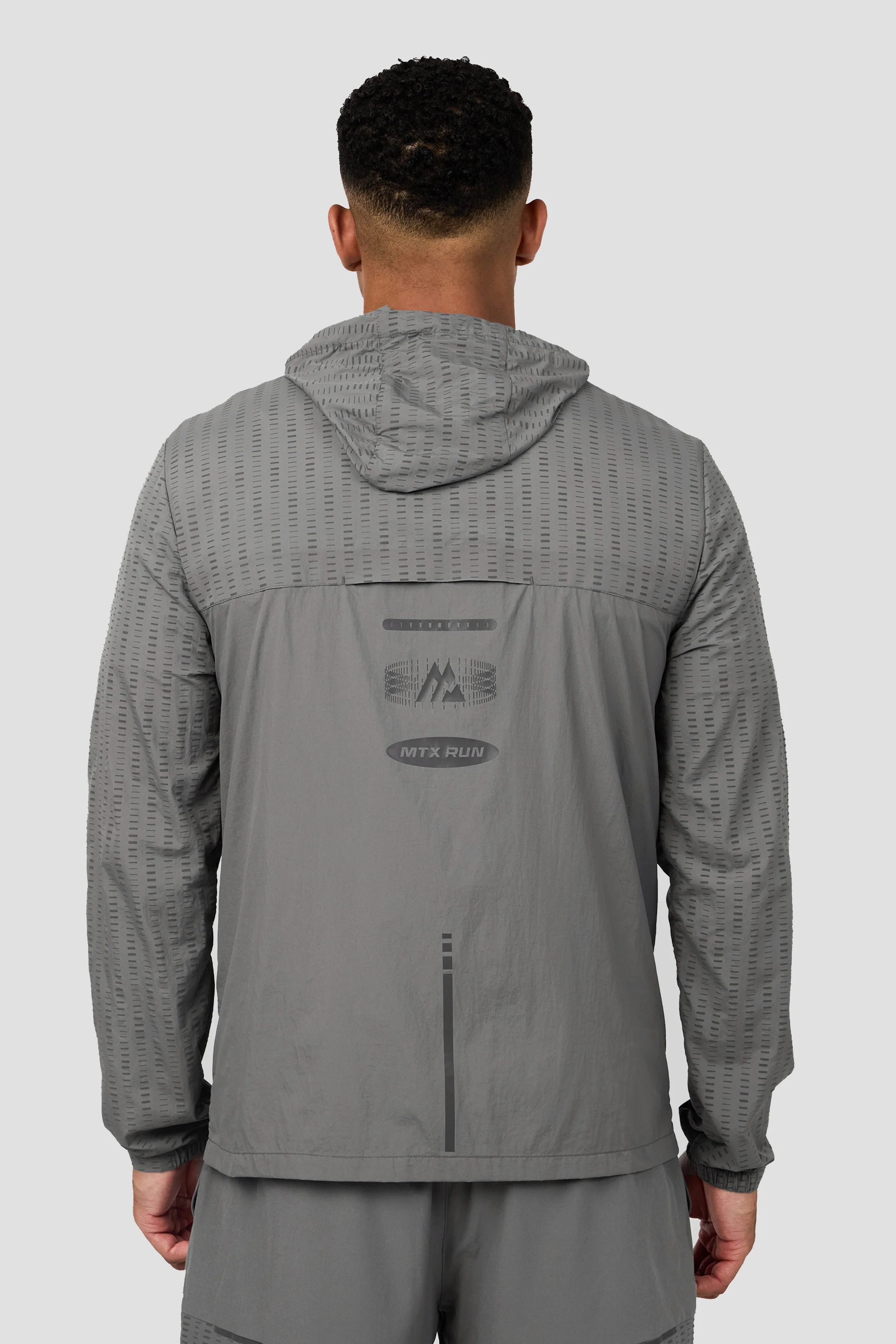 MTX Run Tempo Windbreaker - Cement Grey - Image 2