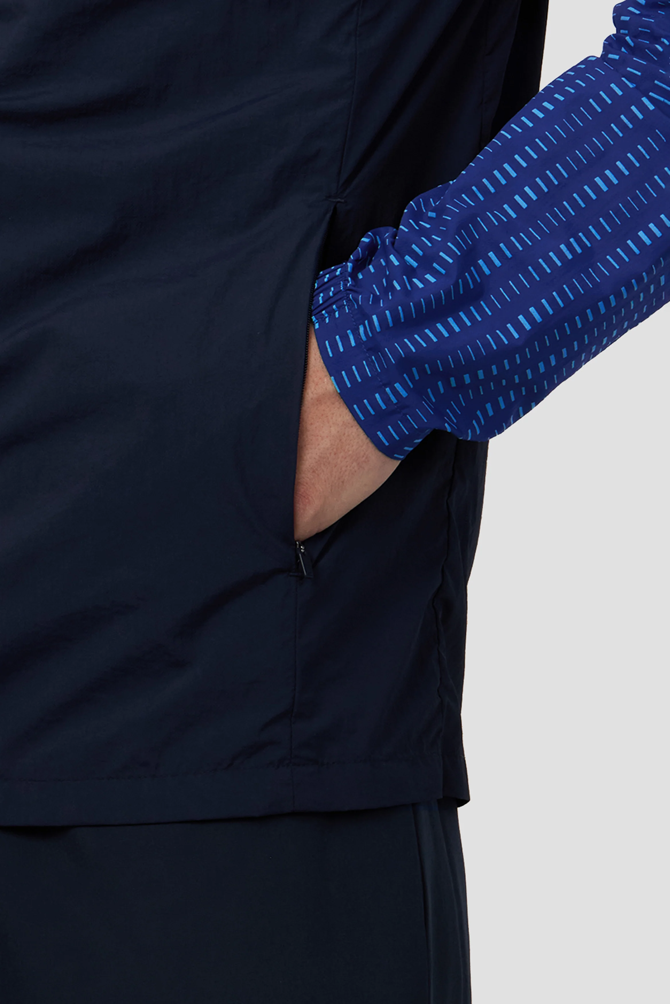 MTX Run Tempo Windbreaker - Marine Blue/Midnight Blue - Image 7