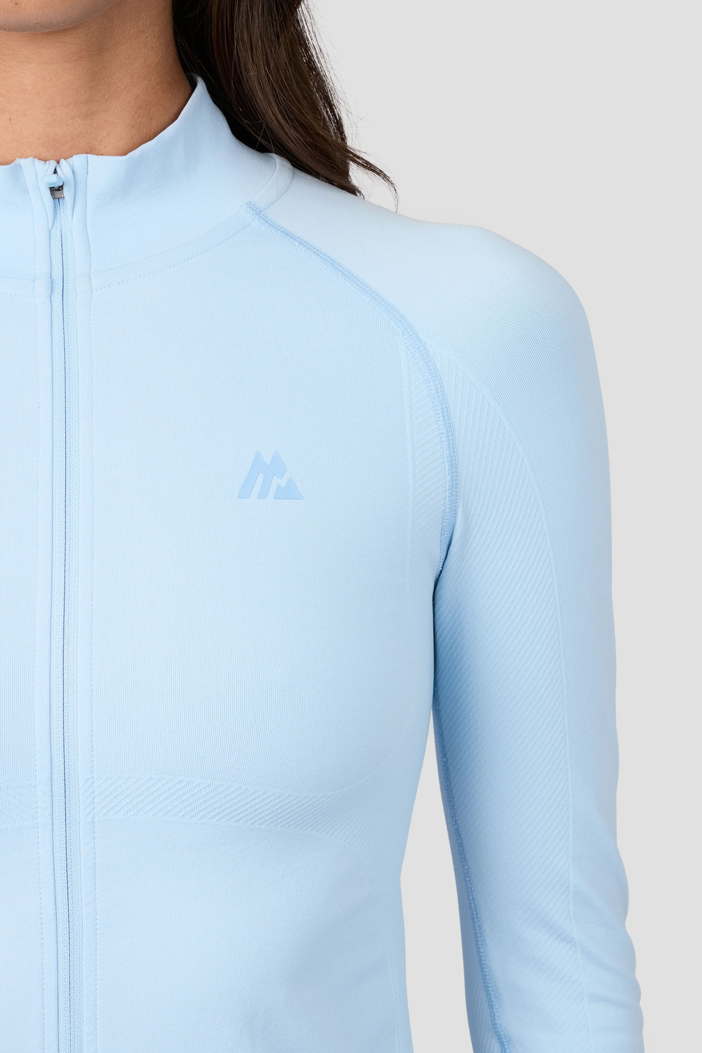 Muse Seamless Full Zip - Blissful Blue - Image 3