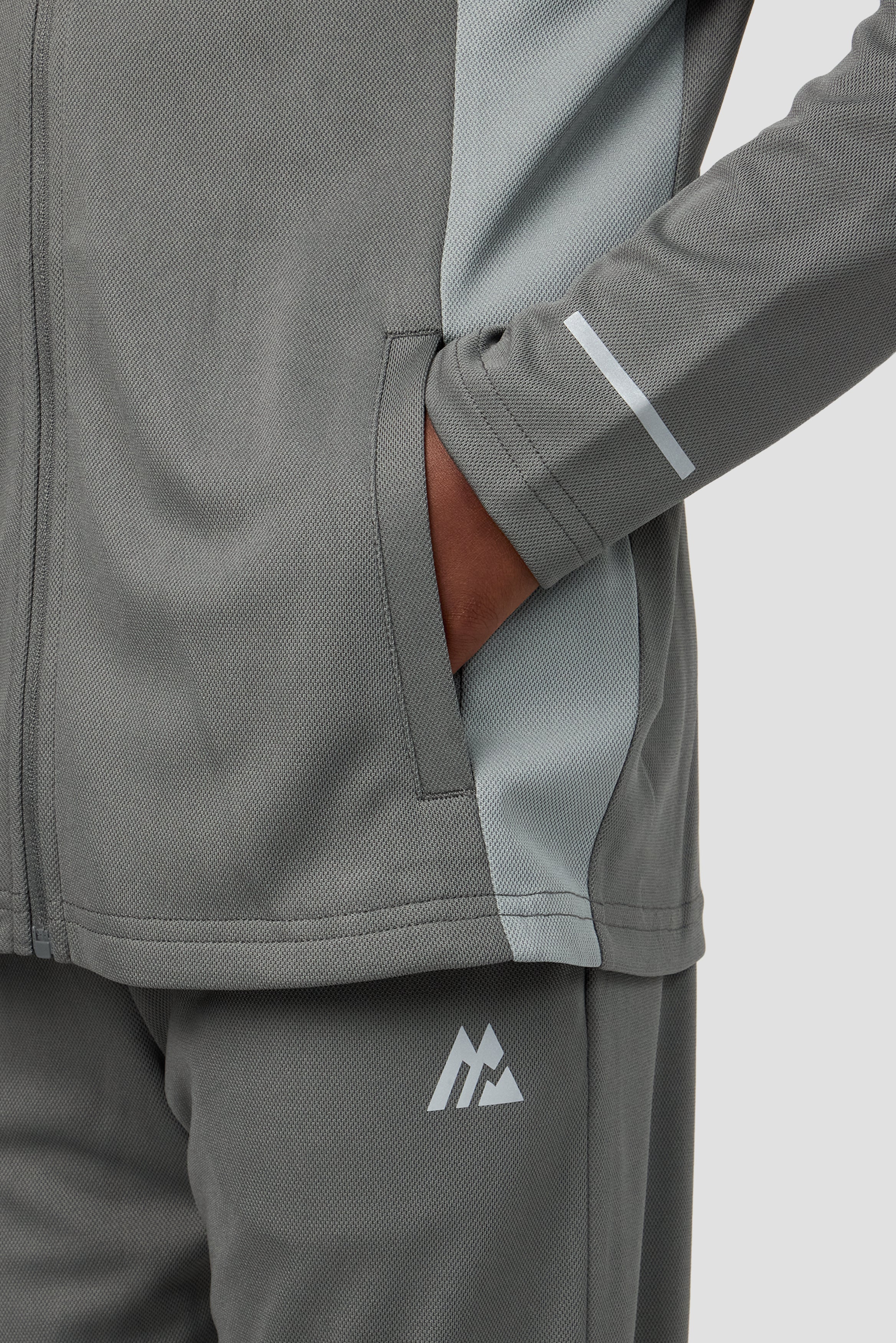 Boys Pace 2.0 Tracksuit Set - Cement Grey/Platinum Grey - Image 9