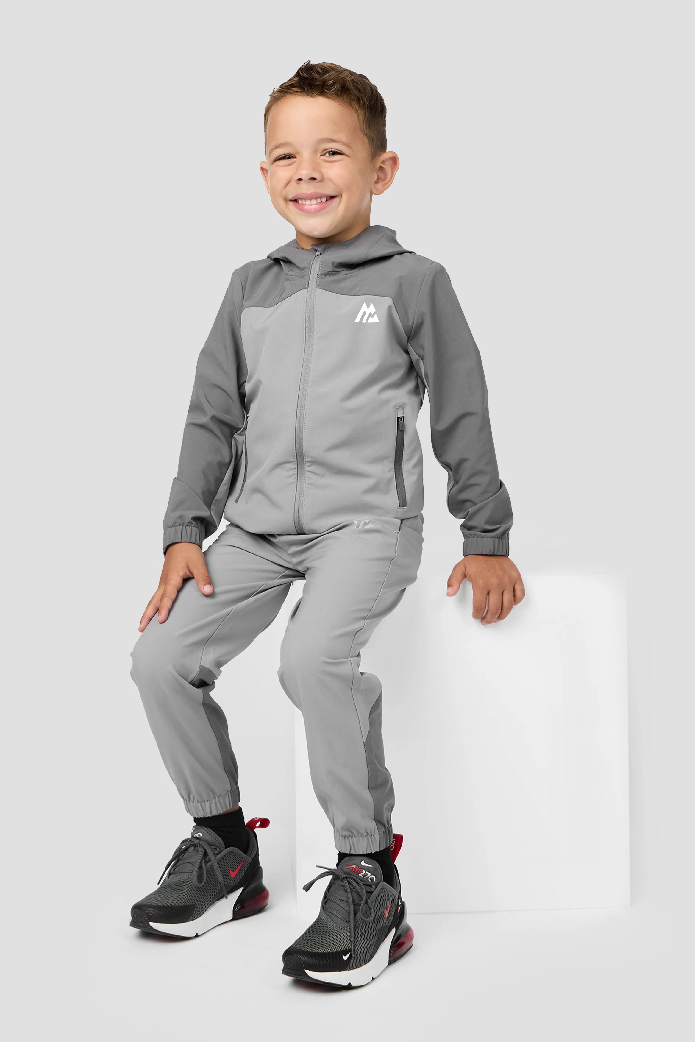 Infant Boys Pacer Jacket/Pant Set - Platinum Grey - Image 3