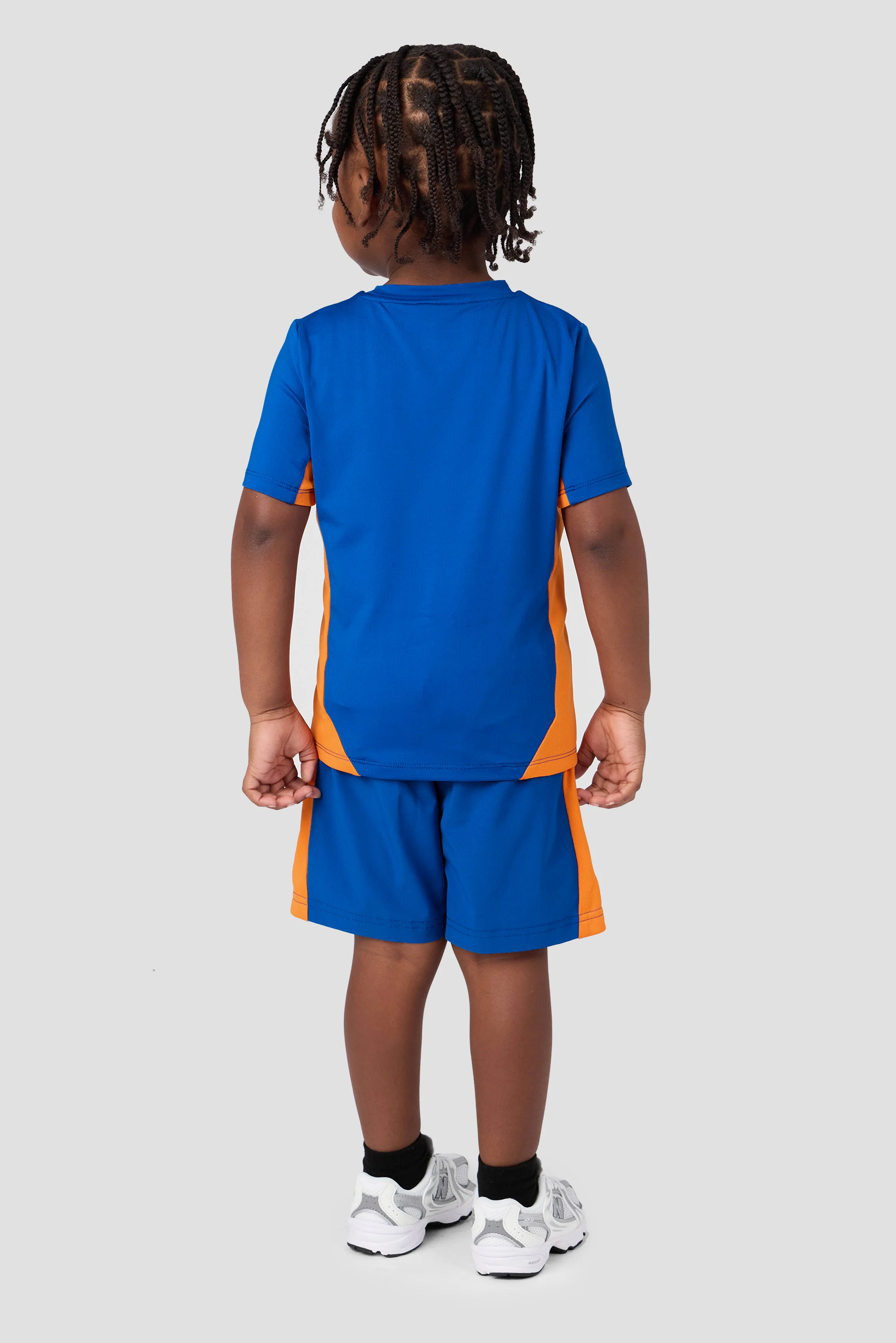 Infant Boys Peak 2.0 T-Shirt/Short Set - Cobalt/Tangerine Glow - Image 2