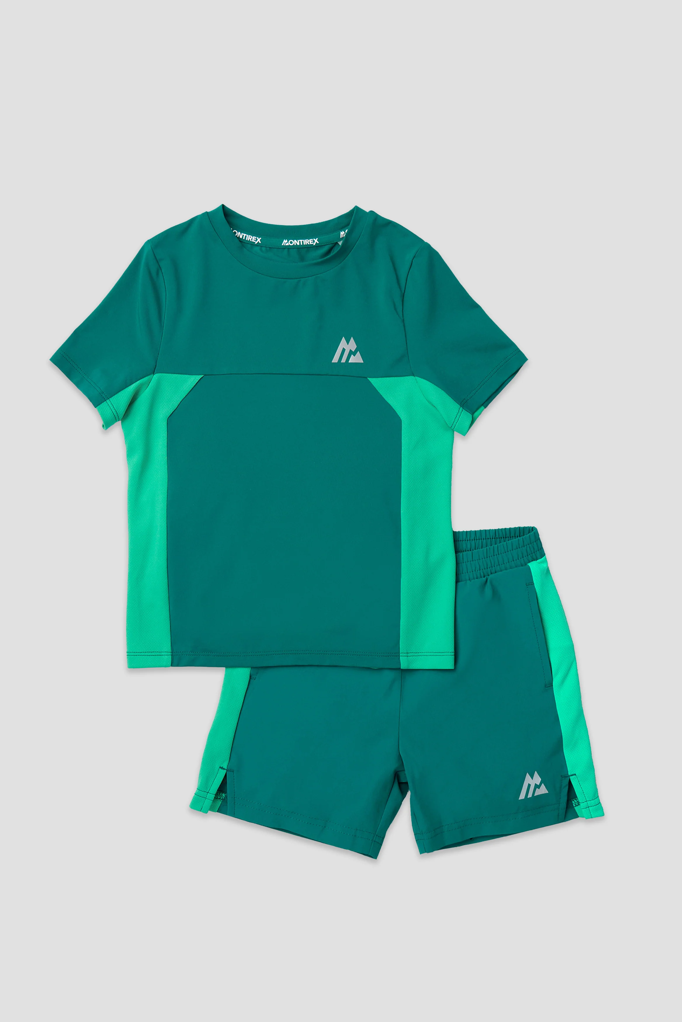 Infant Boys Peak 2.0 T-Shirt/Short Set - Lagoon Green/Mint Blue - Image 4