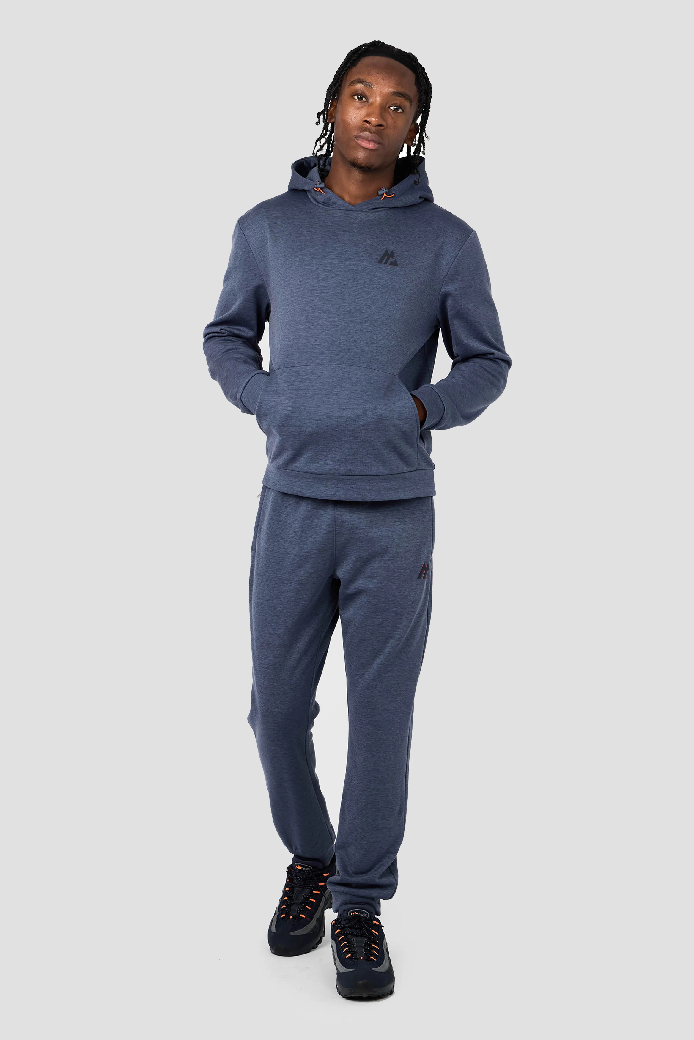 Rapid Fleece Hood - Midnight Blue Marl - Image 3