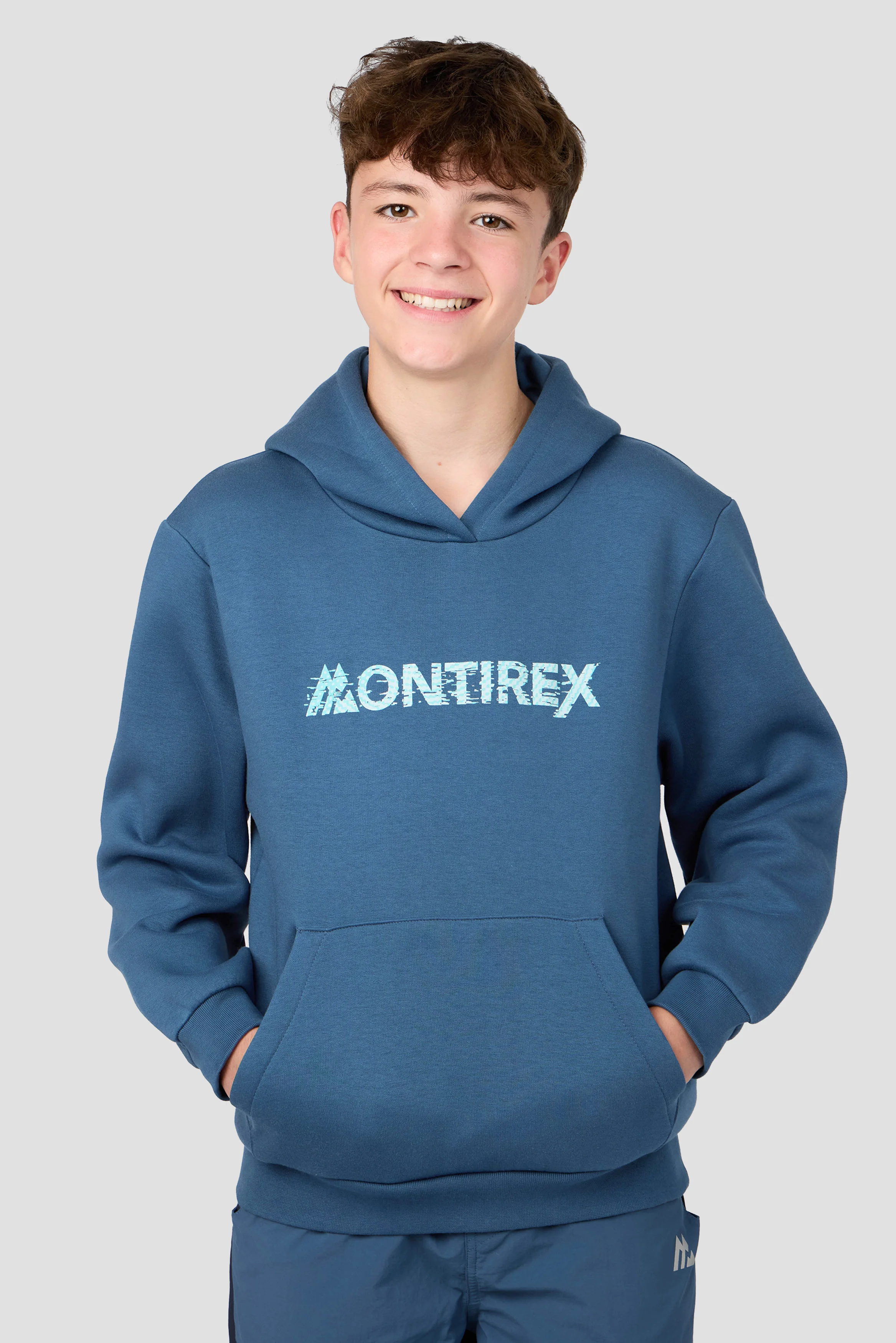 Boys Reboot Graphic Hood - Naval