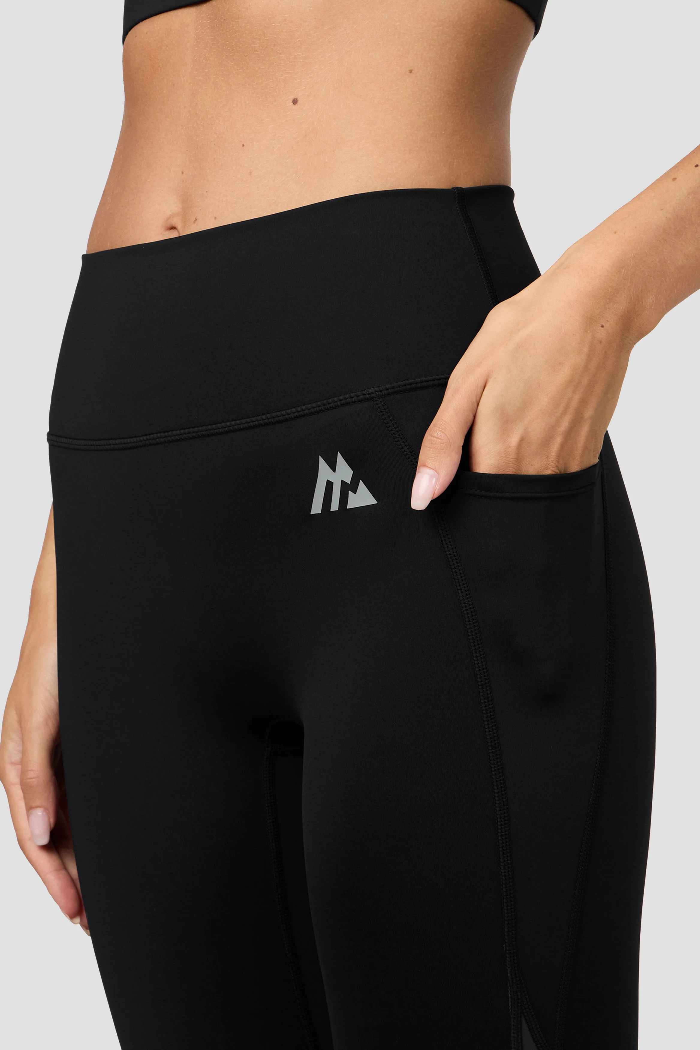 Stride Legging - Black/Basalt/Asphalt - Image 7