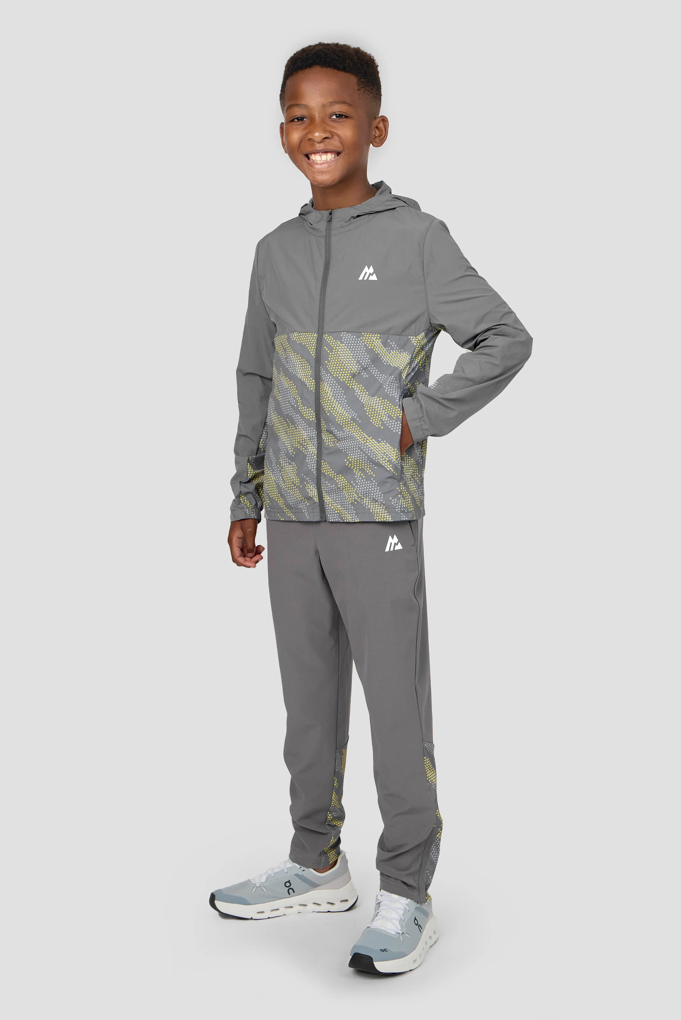 Boys Thera Pant - Cement Grey/Platinum Grey/OG Neon - Image 3