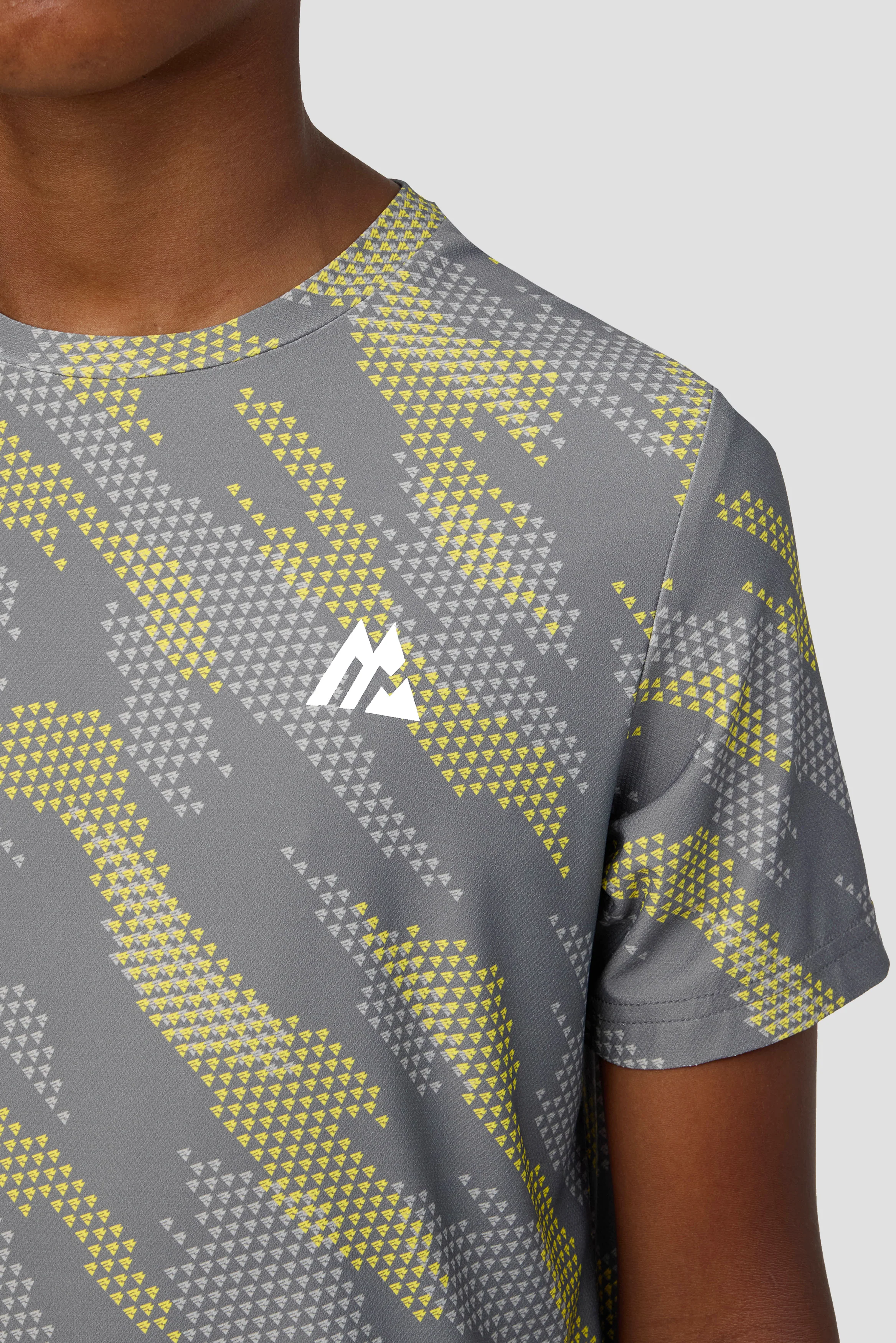 Boys Thera T-Shirt - Cement Grey/Platinum Grey/OG Neon - Image 5