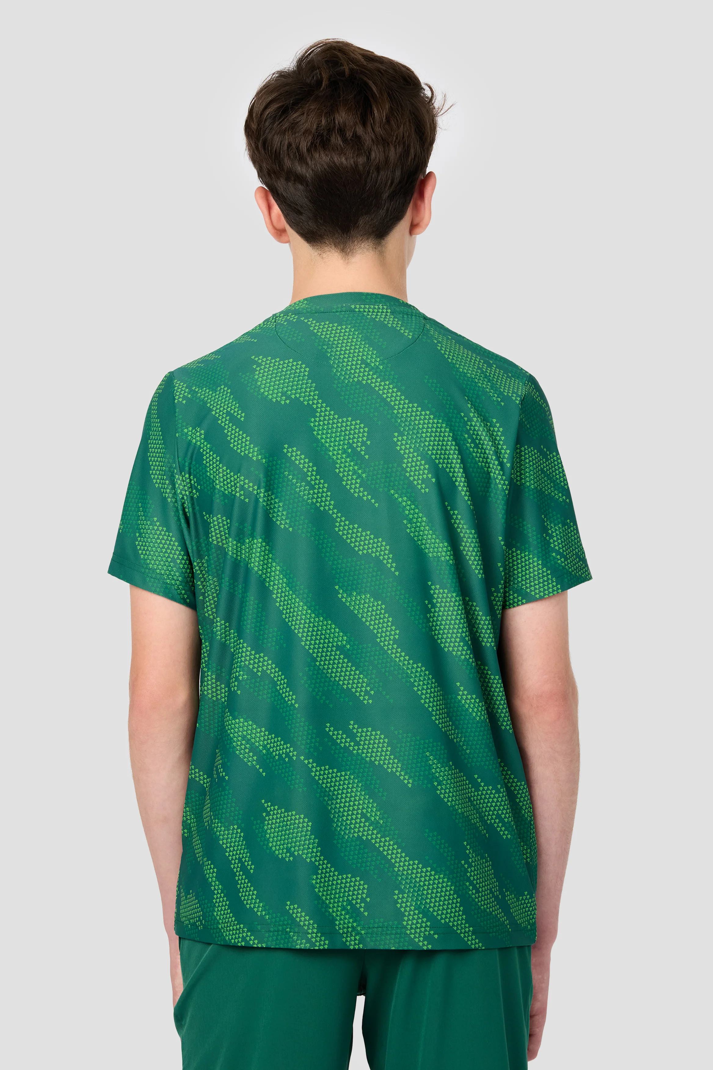 Boys Thera T-Shirt - Evergreen/Sherwood/Neon Green - Image 2