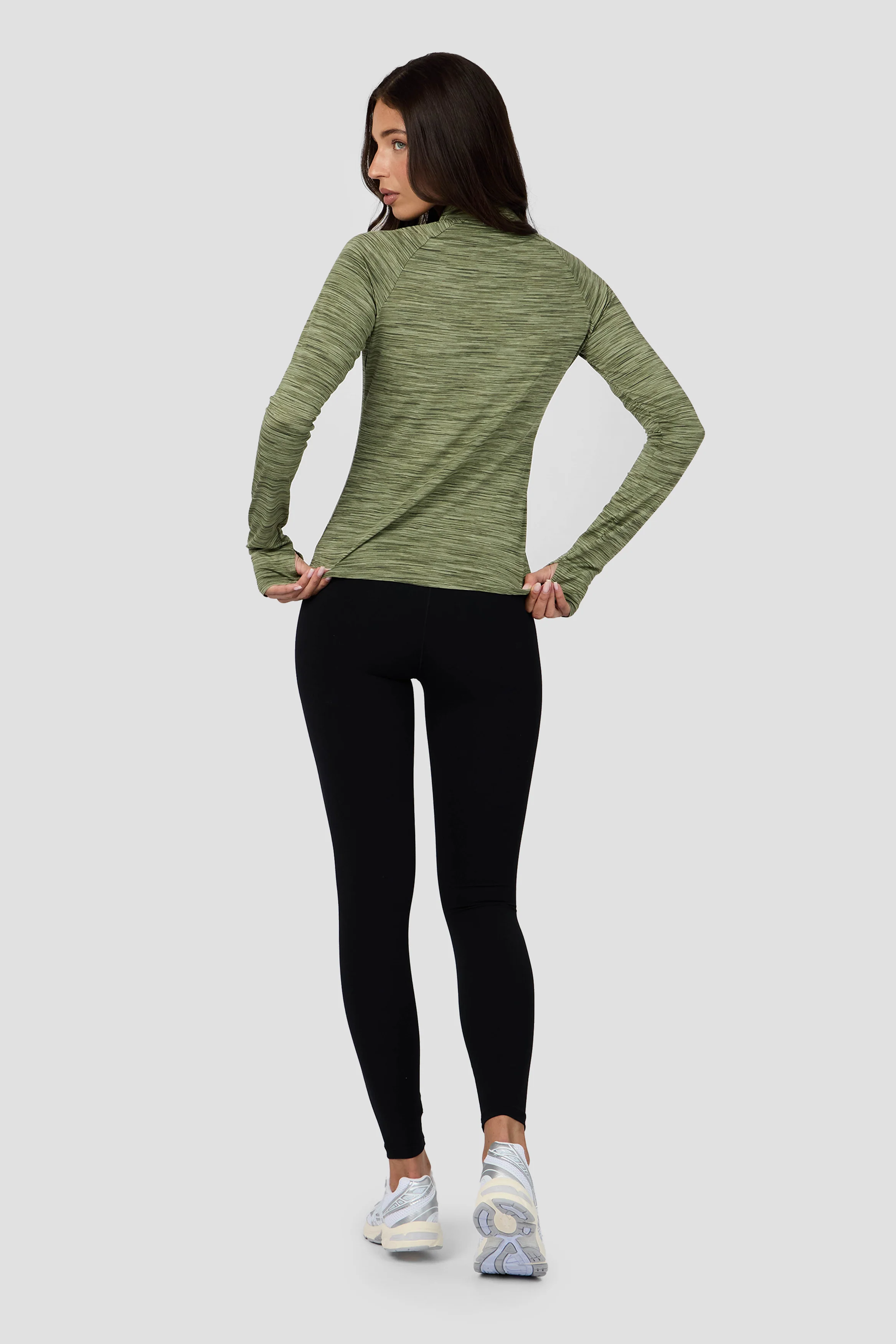 Women's Trail 1/4 Zip - Khaki Multi - Image 4
