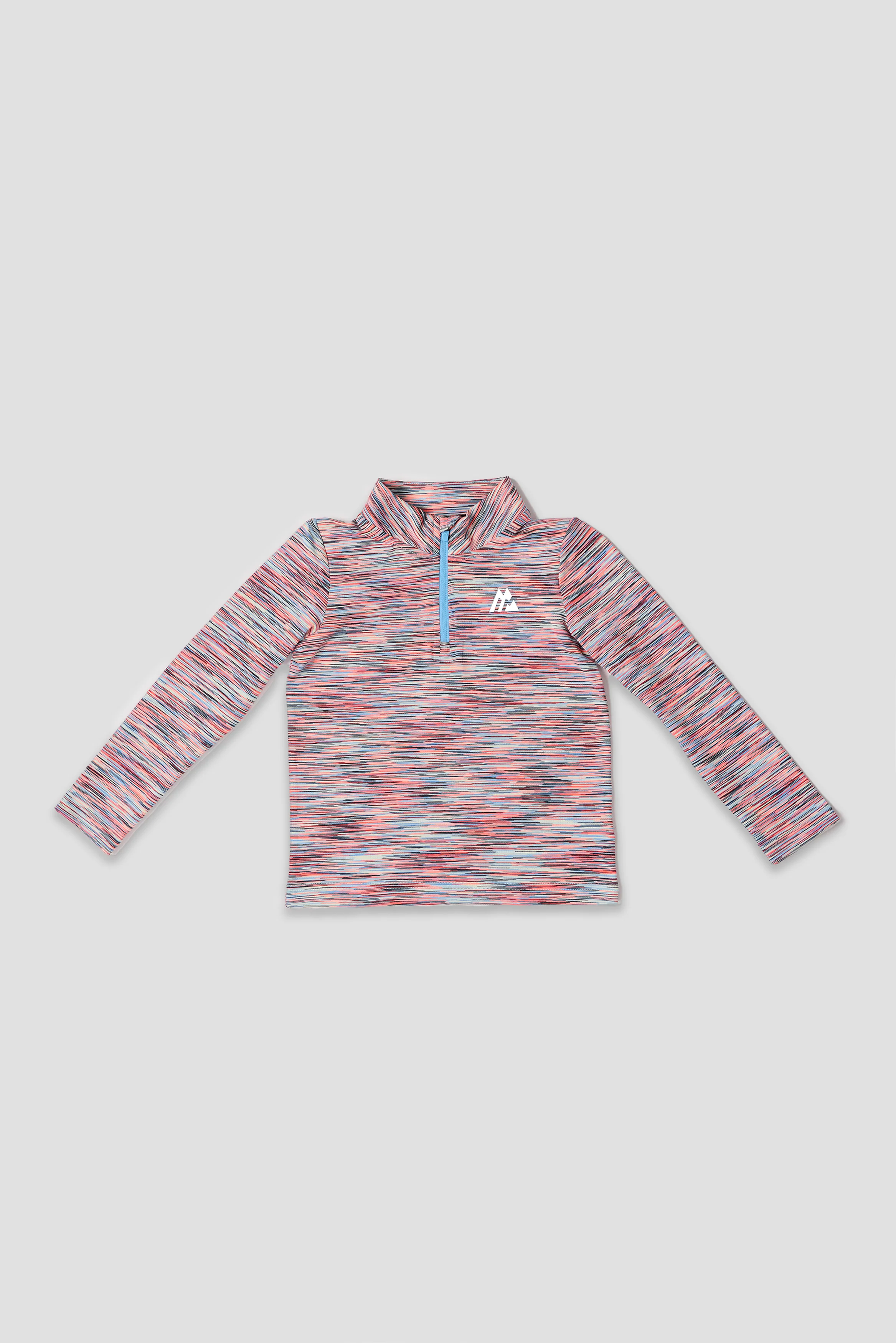 Infant Boys Trail 1/4 Zip - Blue/Coral/Black - Image 4