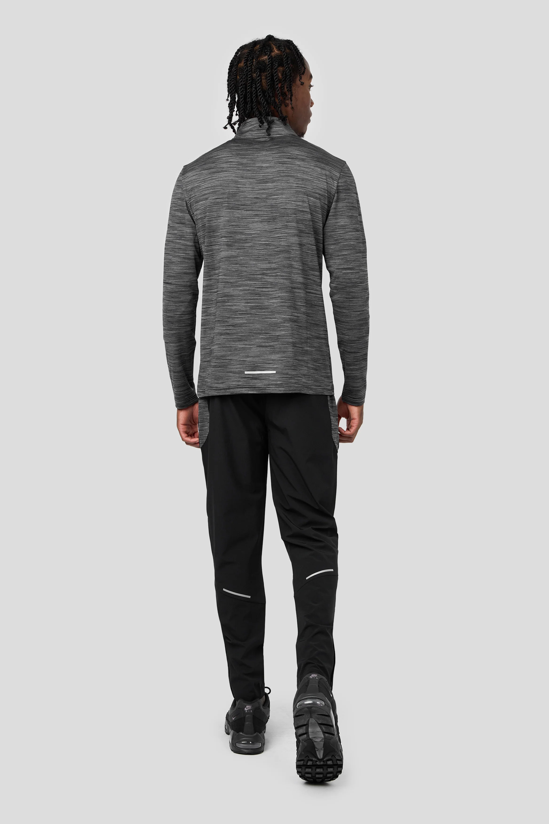 Trail 1/4 Zip - Black/Grey - Image 4