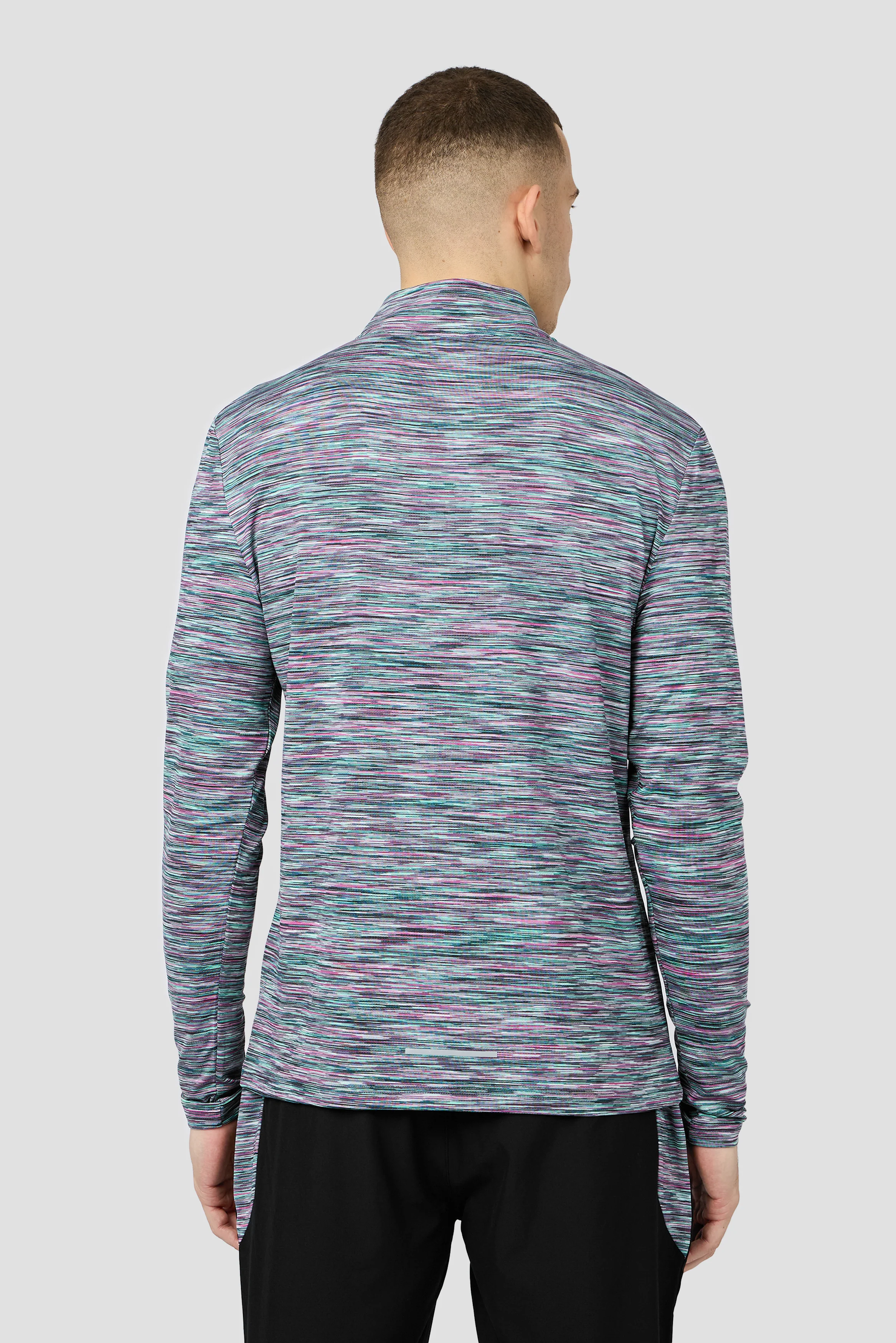 Trail 1/4 Zip - Black/Teal/Pink/White - Image 2