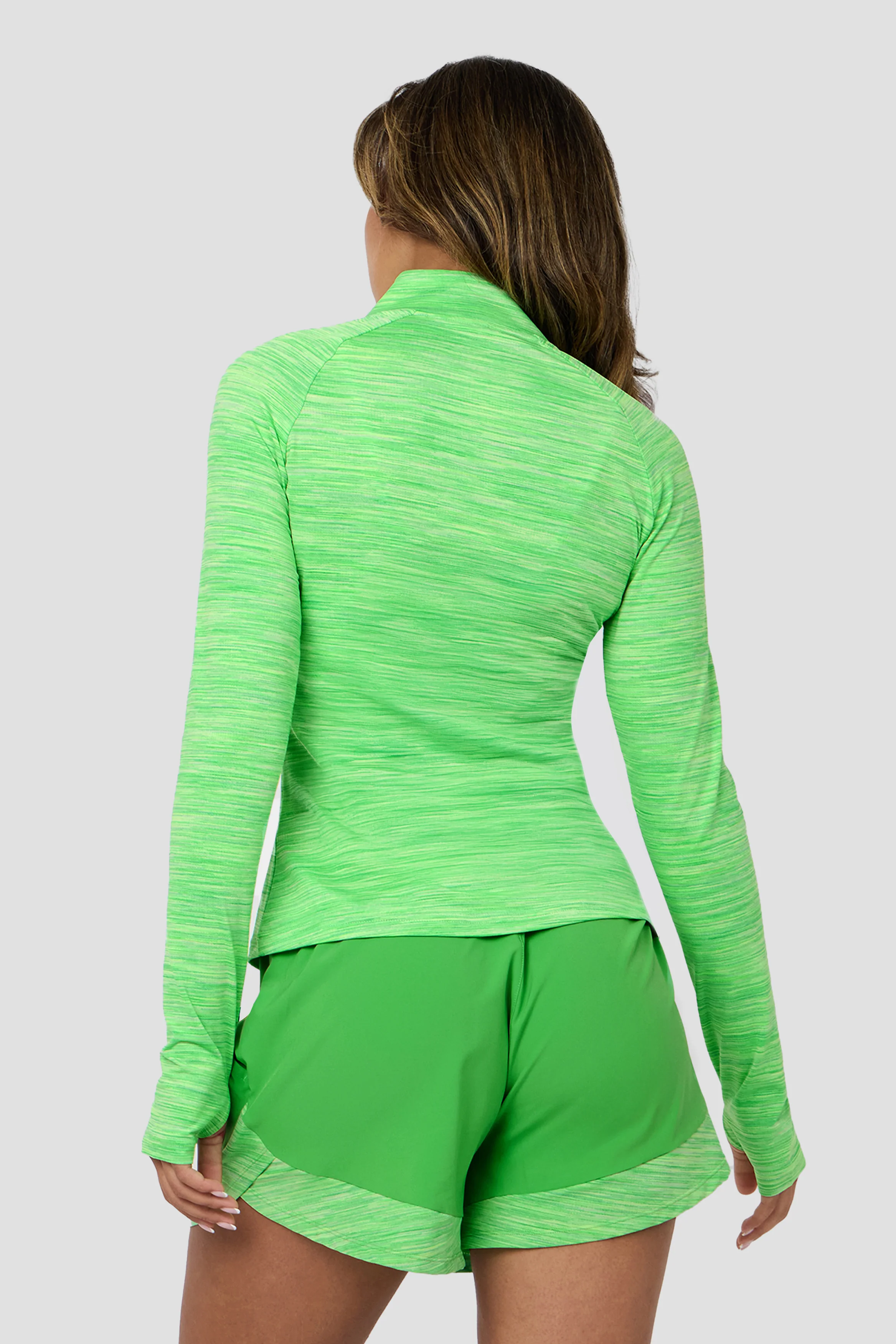 Women's Trail 1/4 Zip - Green Multi - Image 2