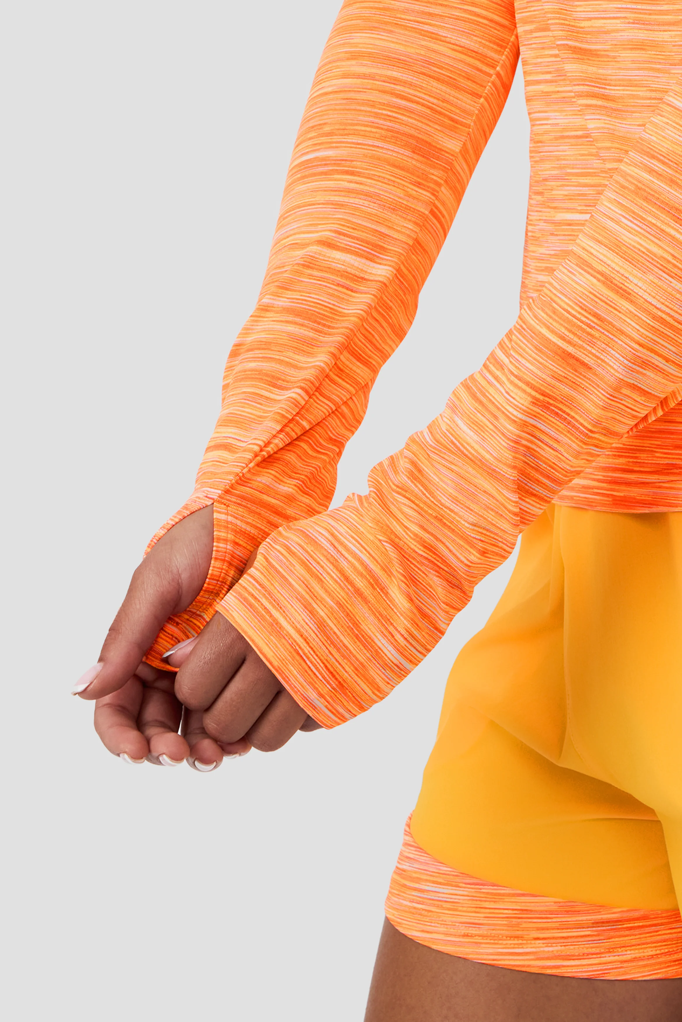 Women's Trail 1/4 Zip - Tangerine/White - Image 6