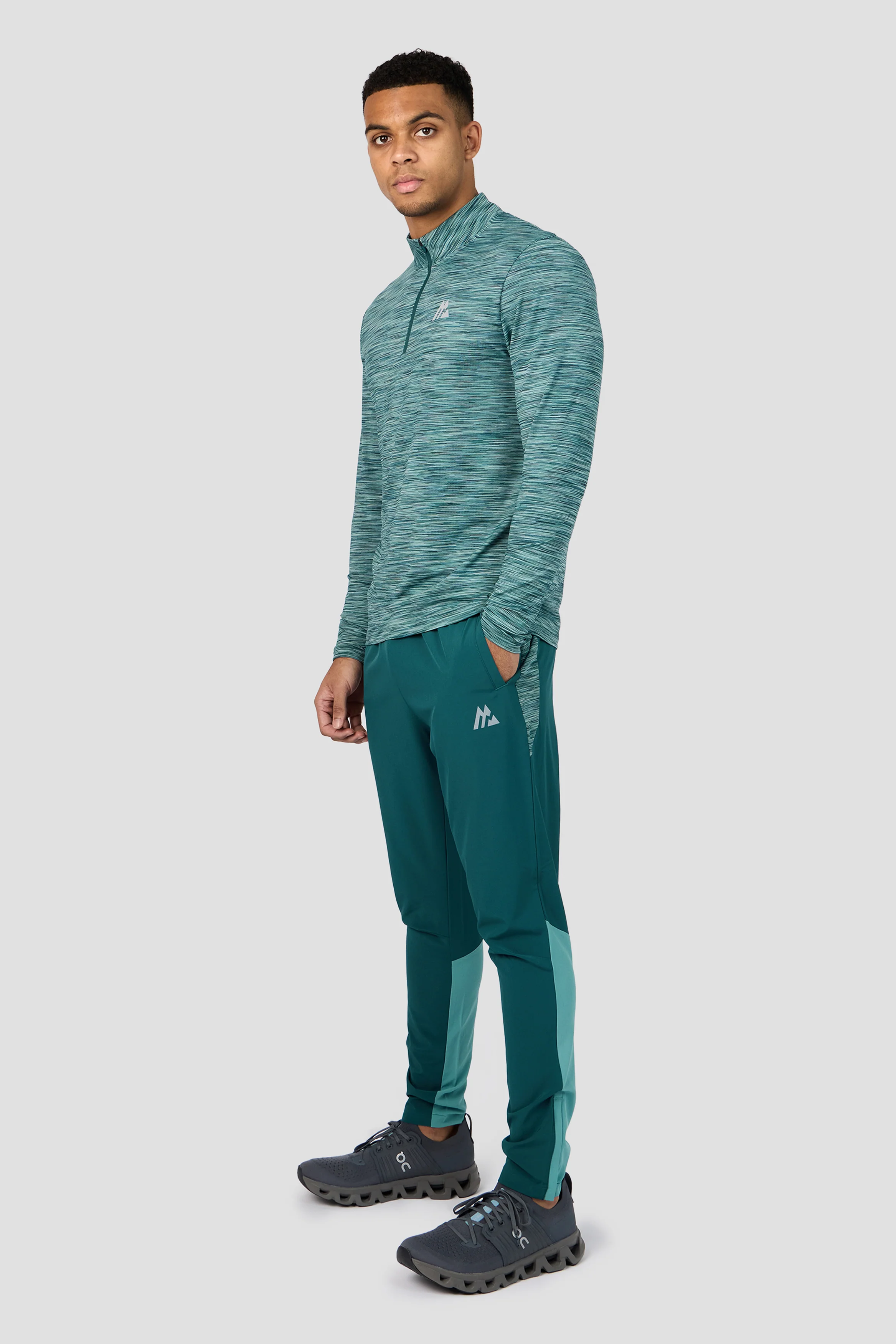 Trail 1/4 Zip - Light Teal Multi - Image 3