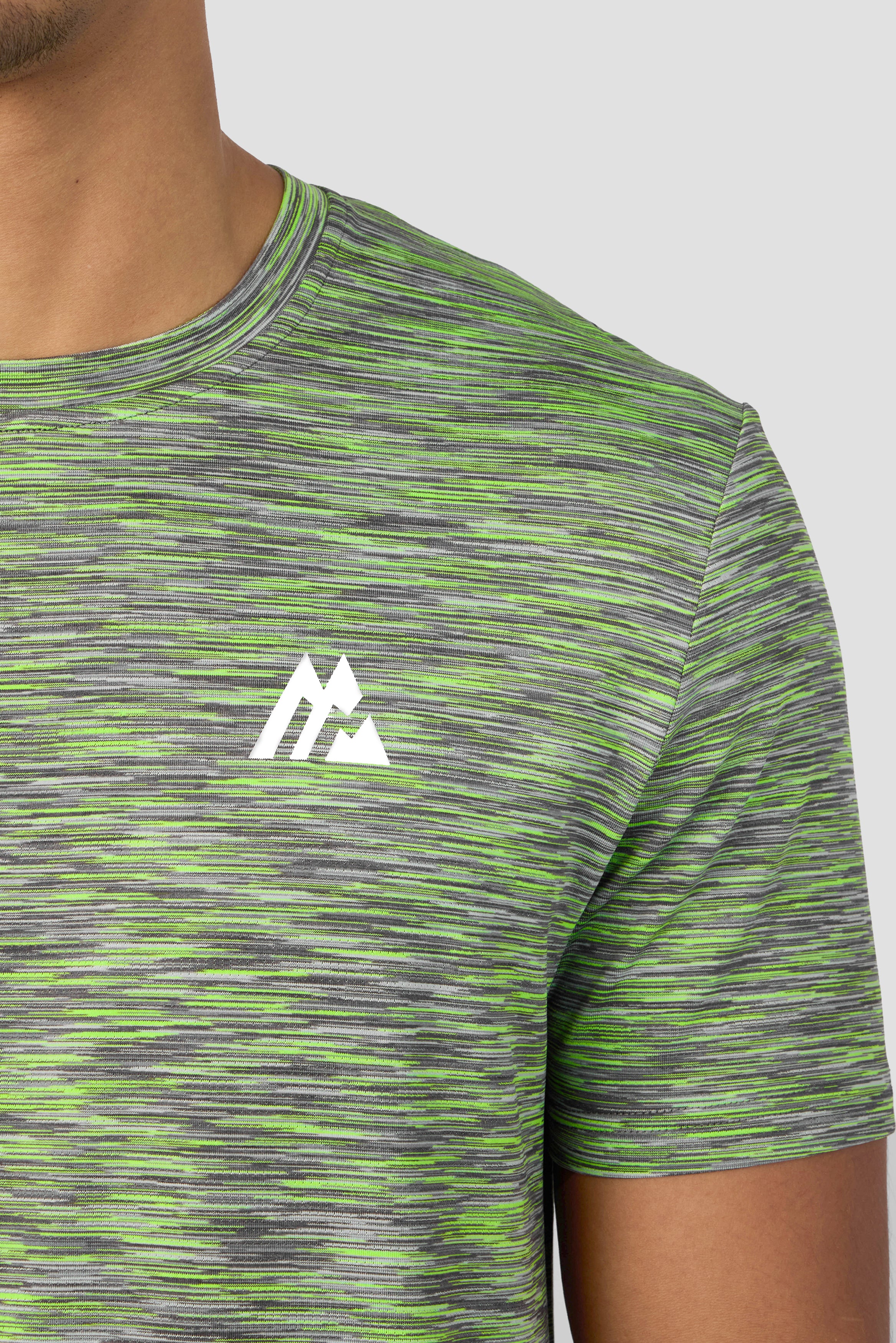 Trail T-Shirt - Grey/Neon Green - Image 4