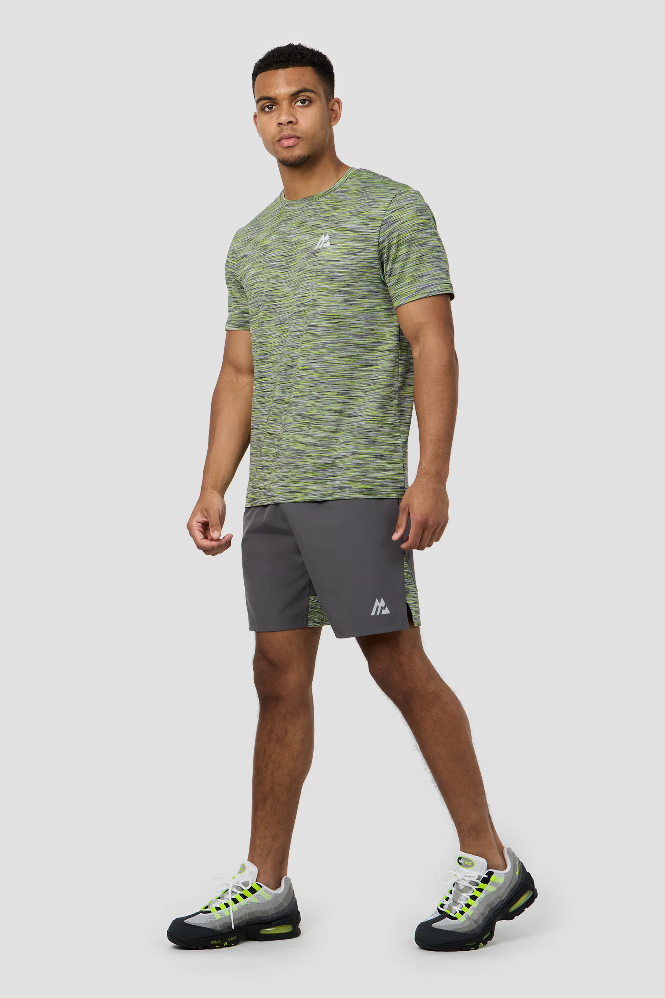 Trail T-Shirt - Lime/Grey/Black - Image 3