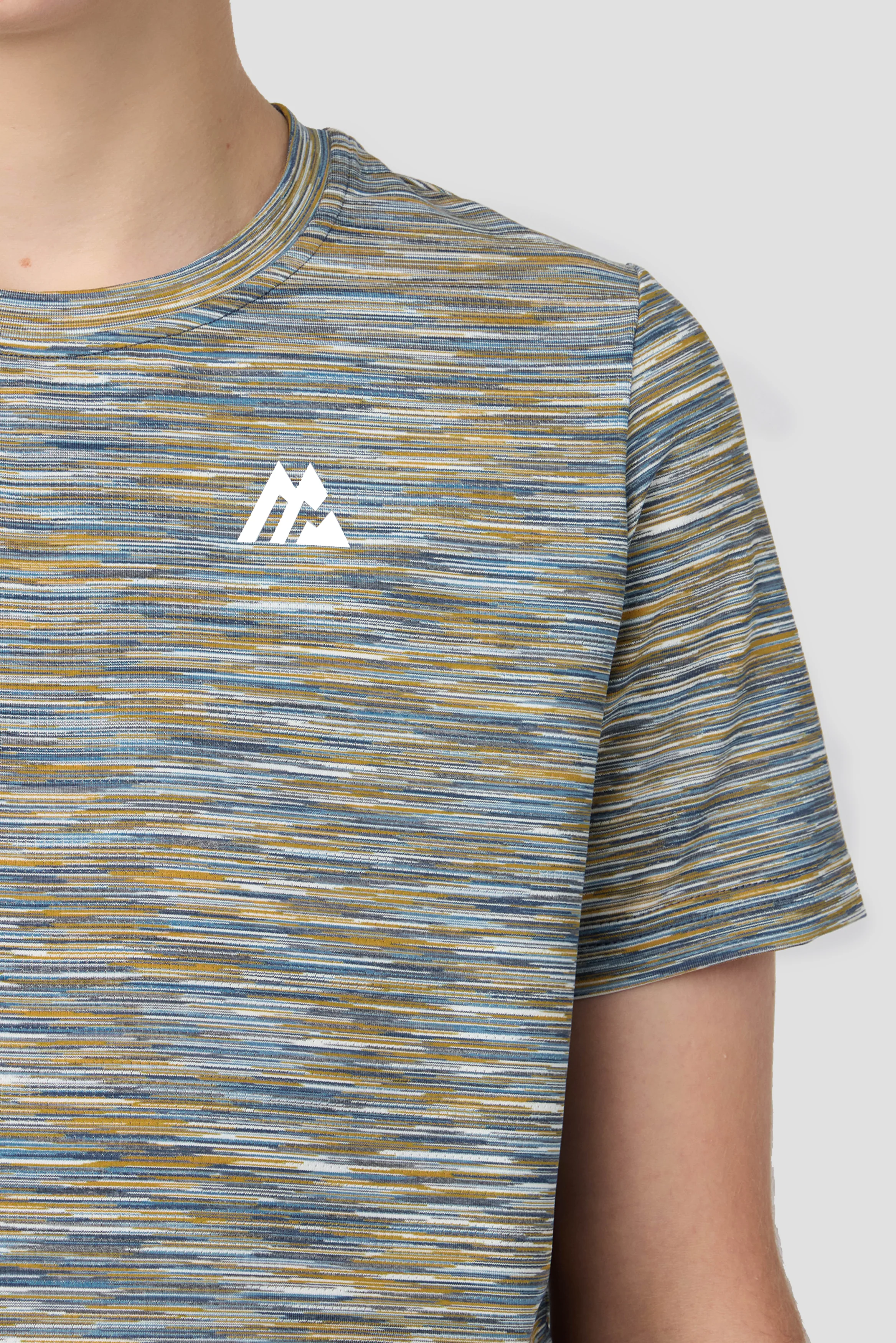 Boys Trail T-Shirt - Grey/Blue/Orange - Image 5