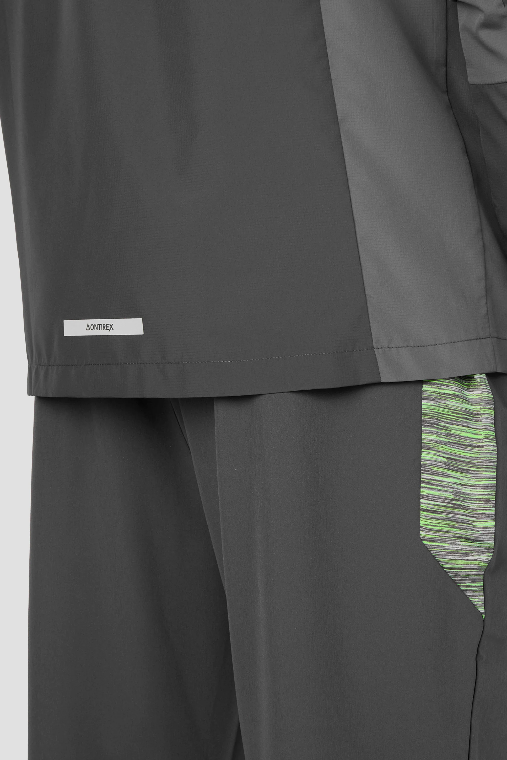 Trail Windbreaker - Grey/Neon Green - Image 5