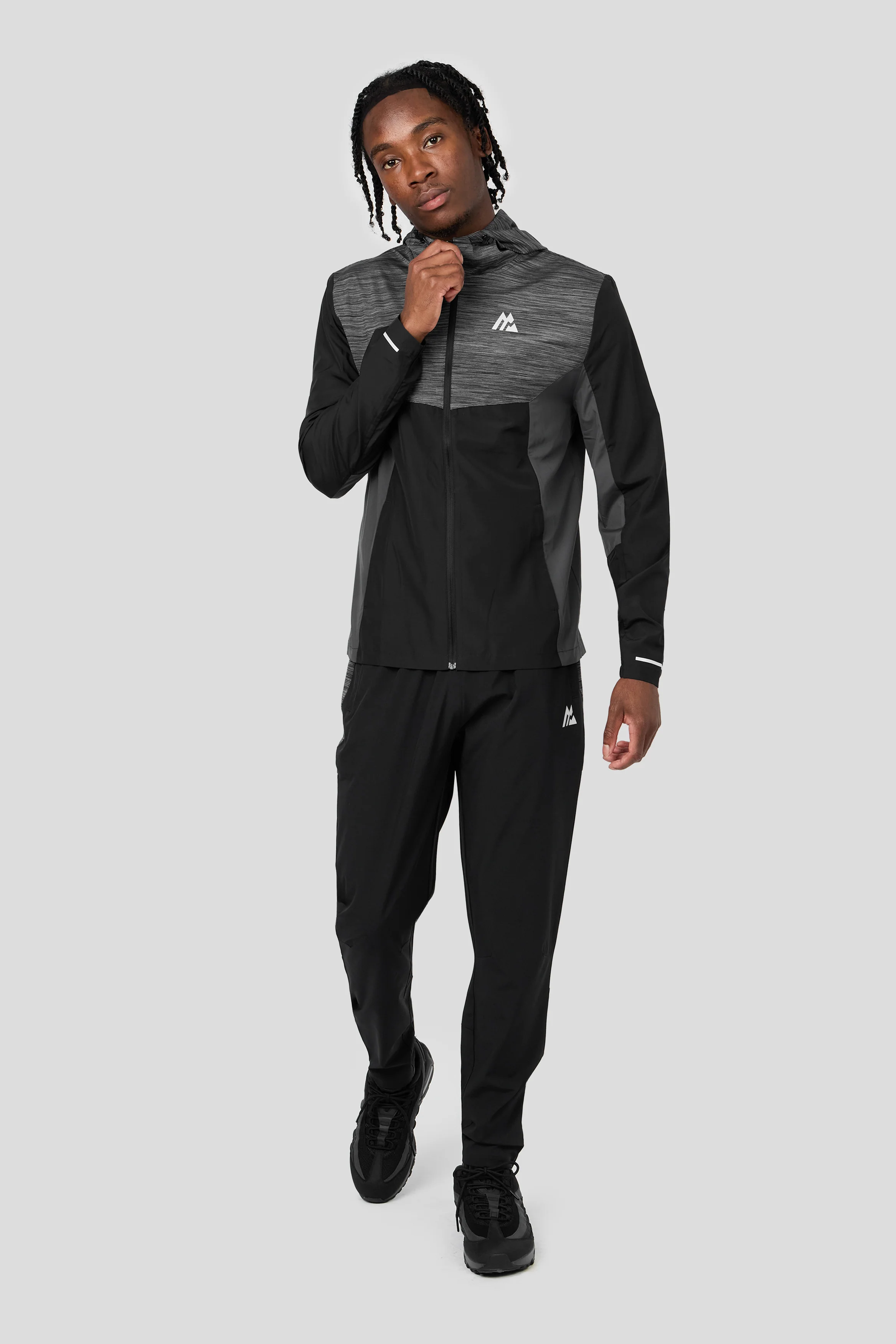 Trail Windbreaker - Black/Grey - Image 3