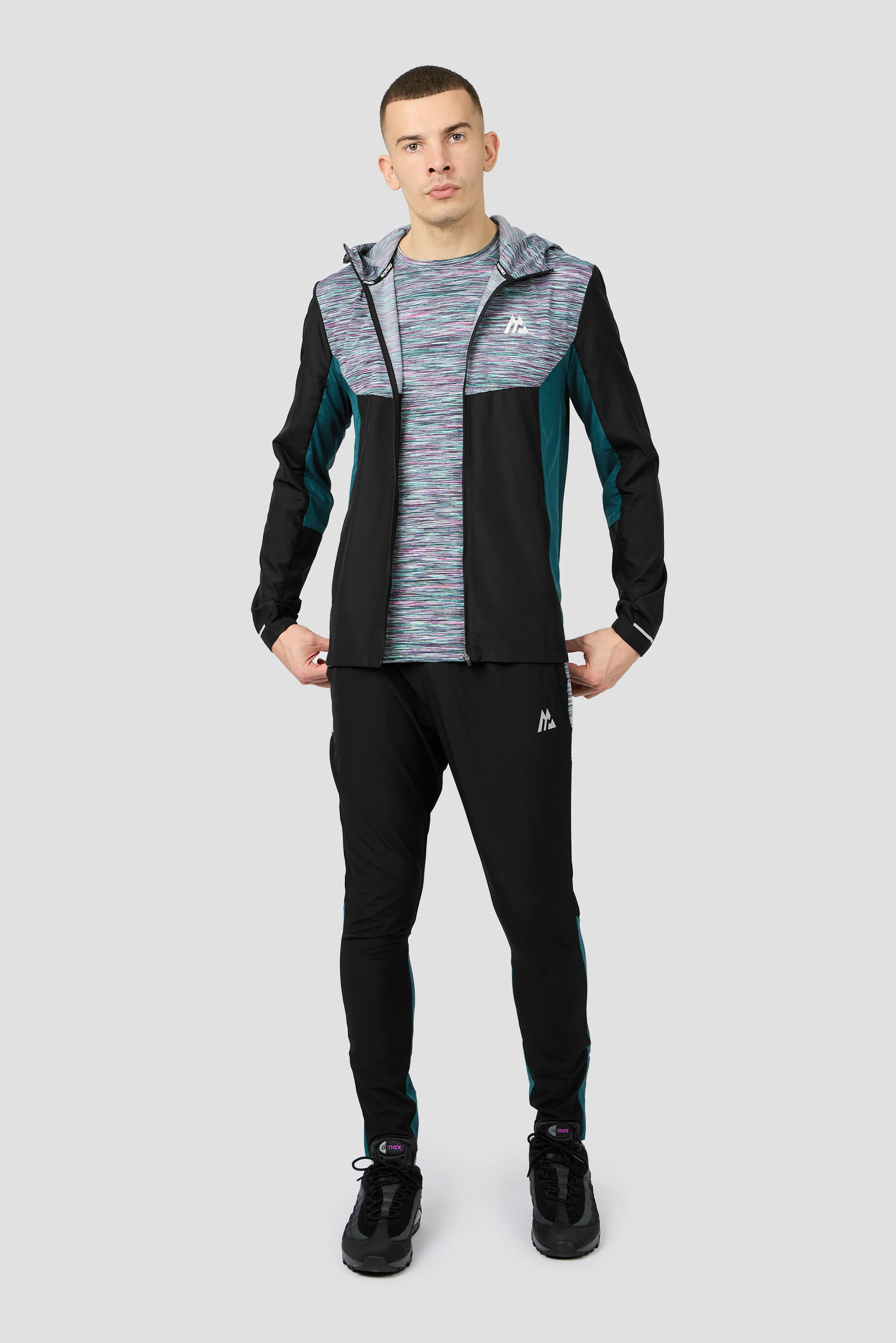 Trail Windbreaker - Black/Teal/Pink/White - Image 3
