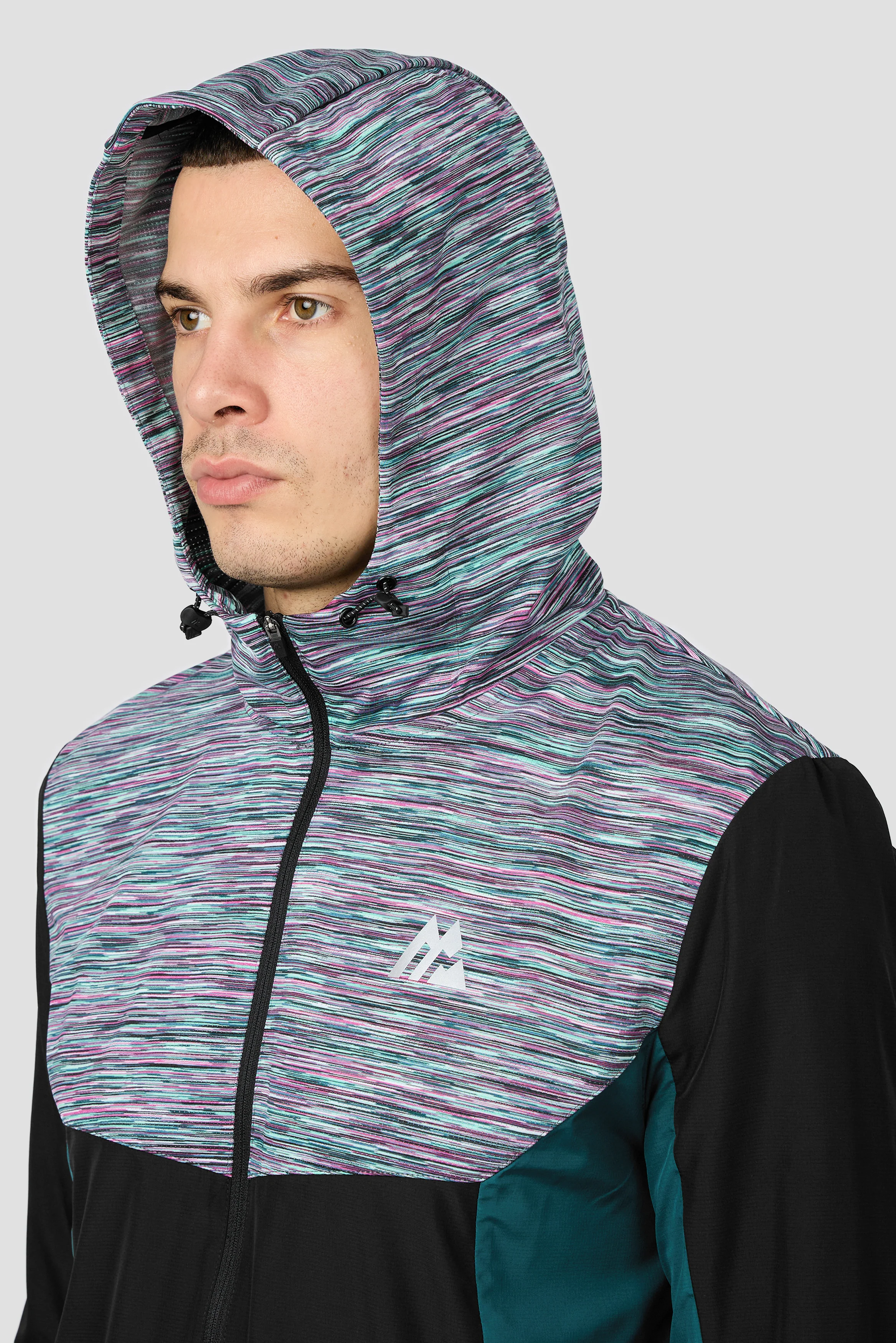 Trail Windbreaker - Black/Teal/Pink/White - Image 5