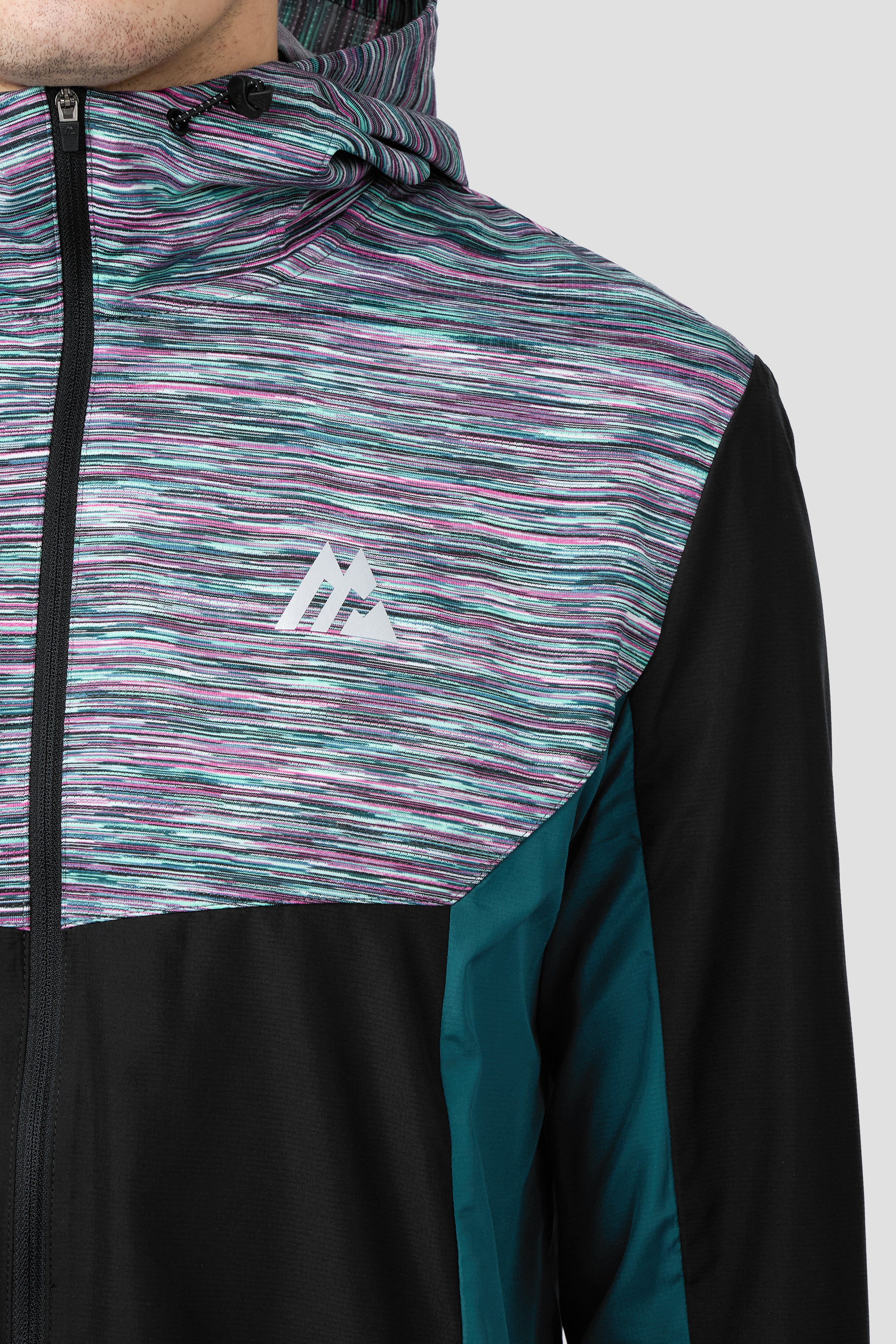 Trail Windbreaker - Black/Teal/Pink/White - Image 6