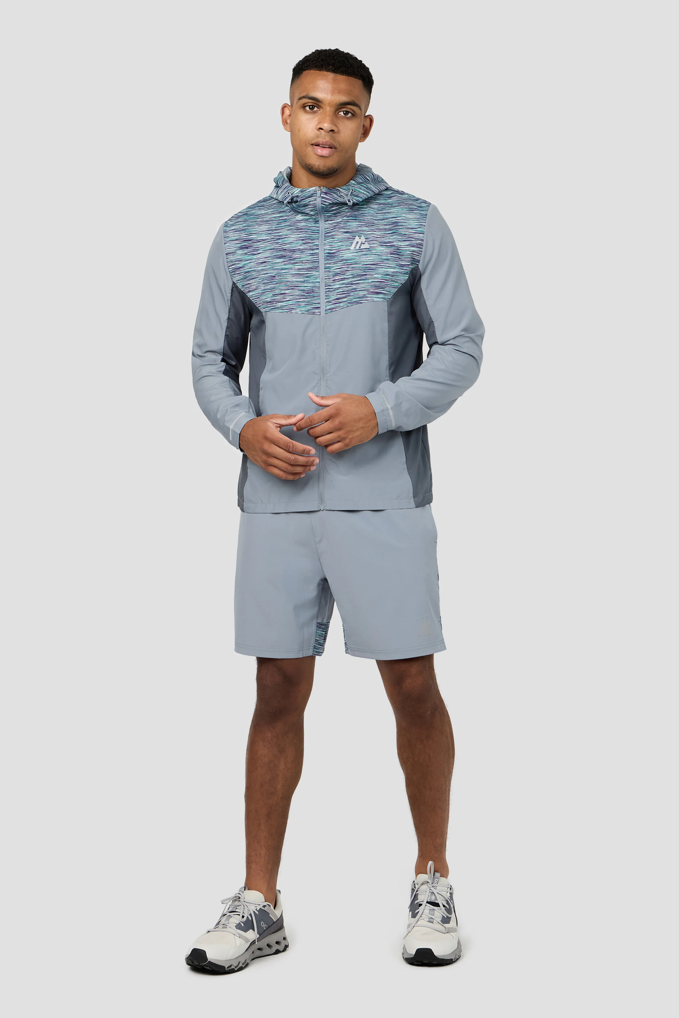 Trail Windbreaker - Grey/Green/Purple - Image 4