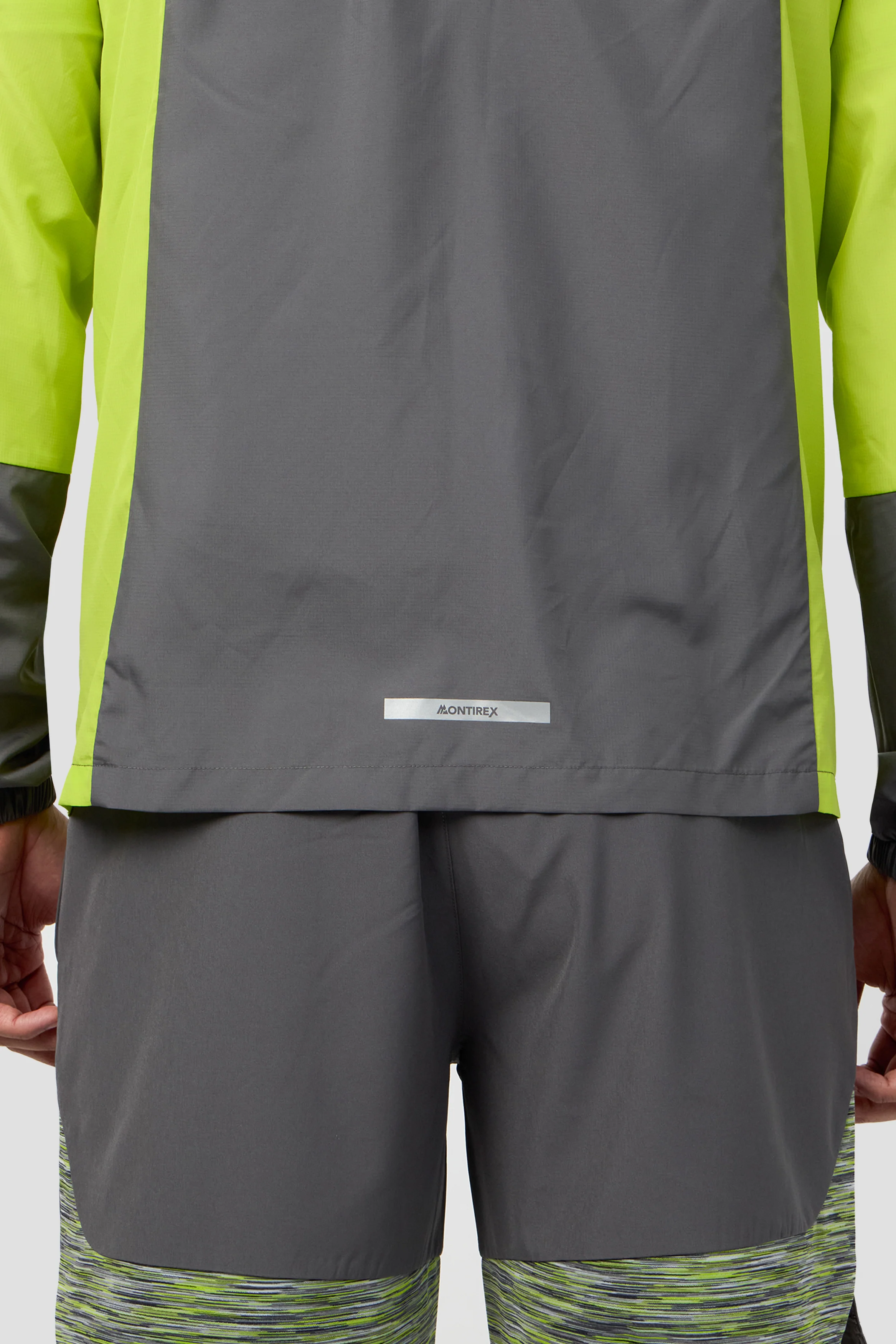 Trail Windbreaker - Lime/Grey - Image 8