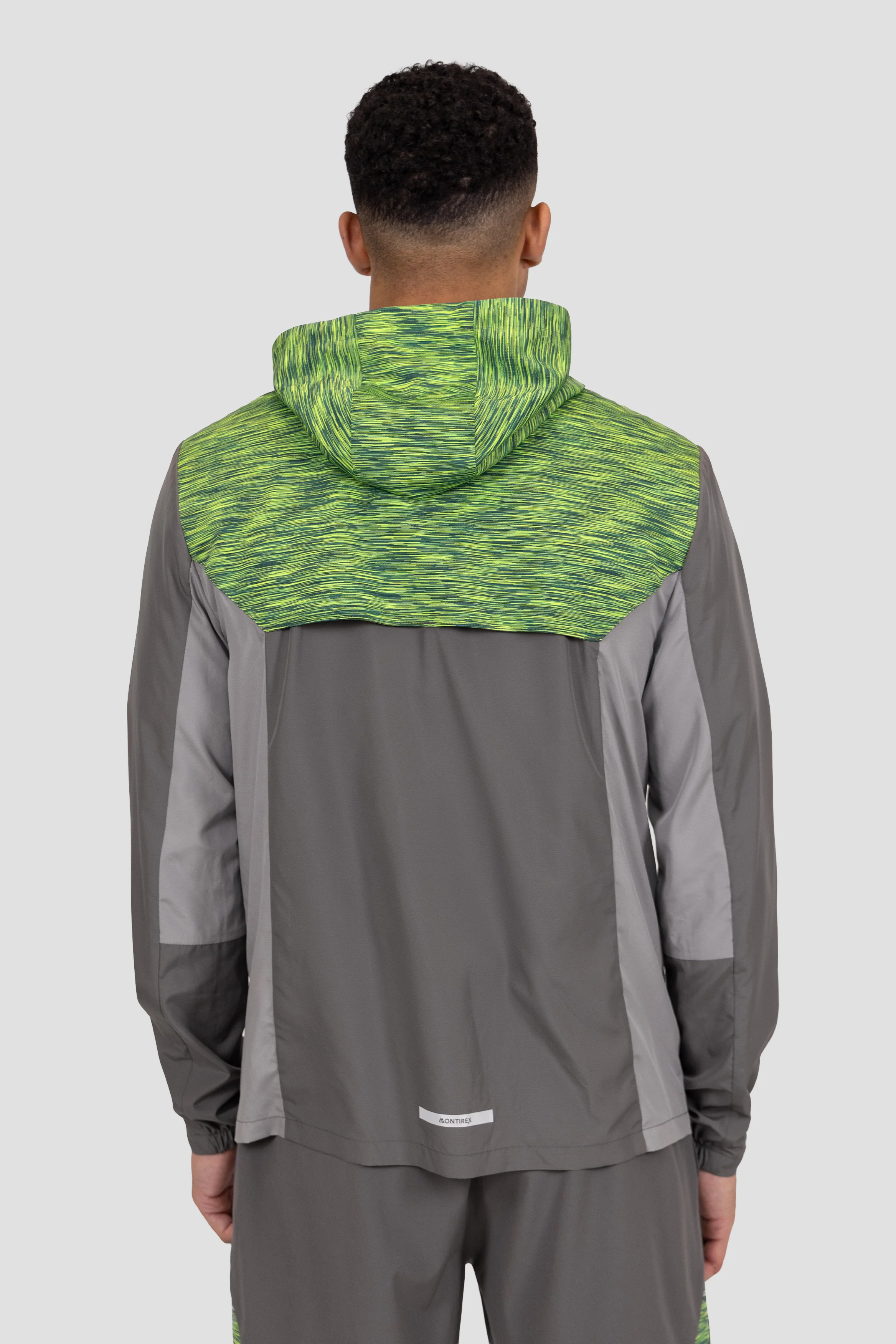 Trail Windbreaker - Grey/Green/Black - Image 2