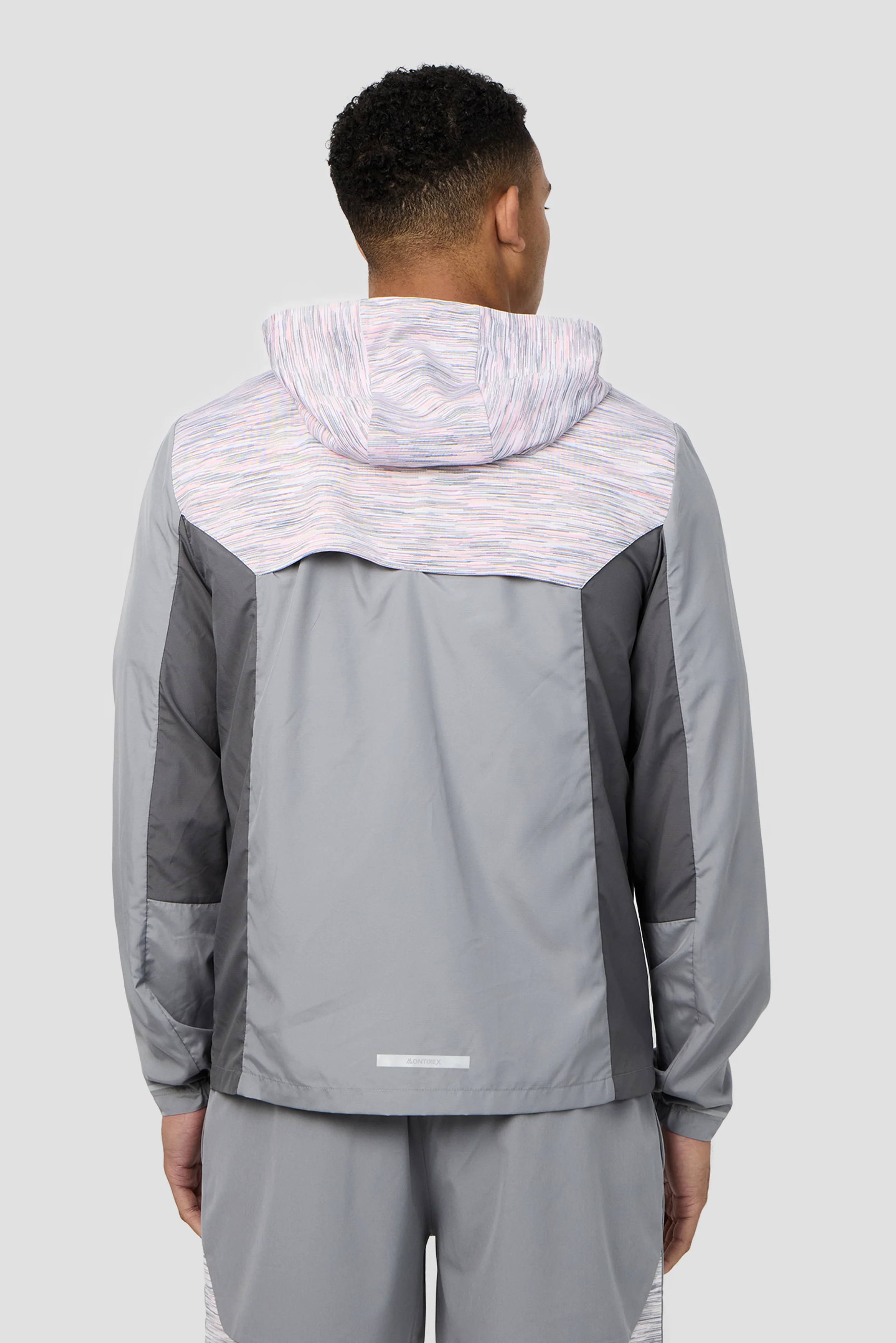 Trail Windbreaker - Grey/Pink/White - Image 2
