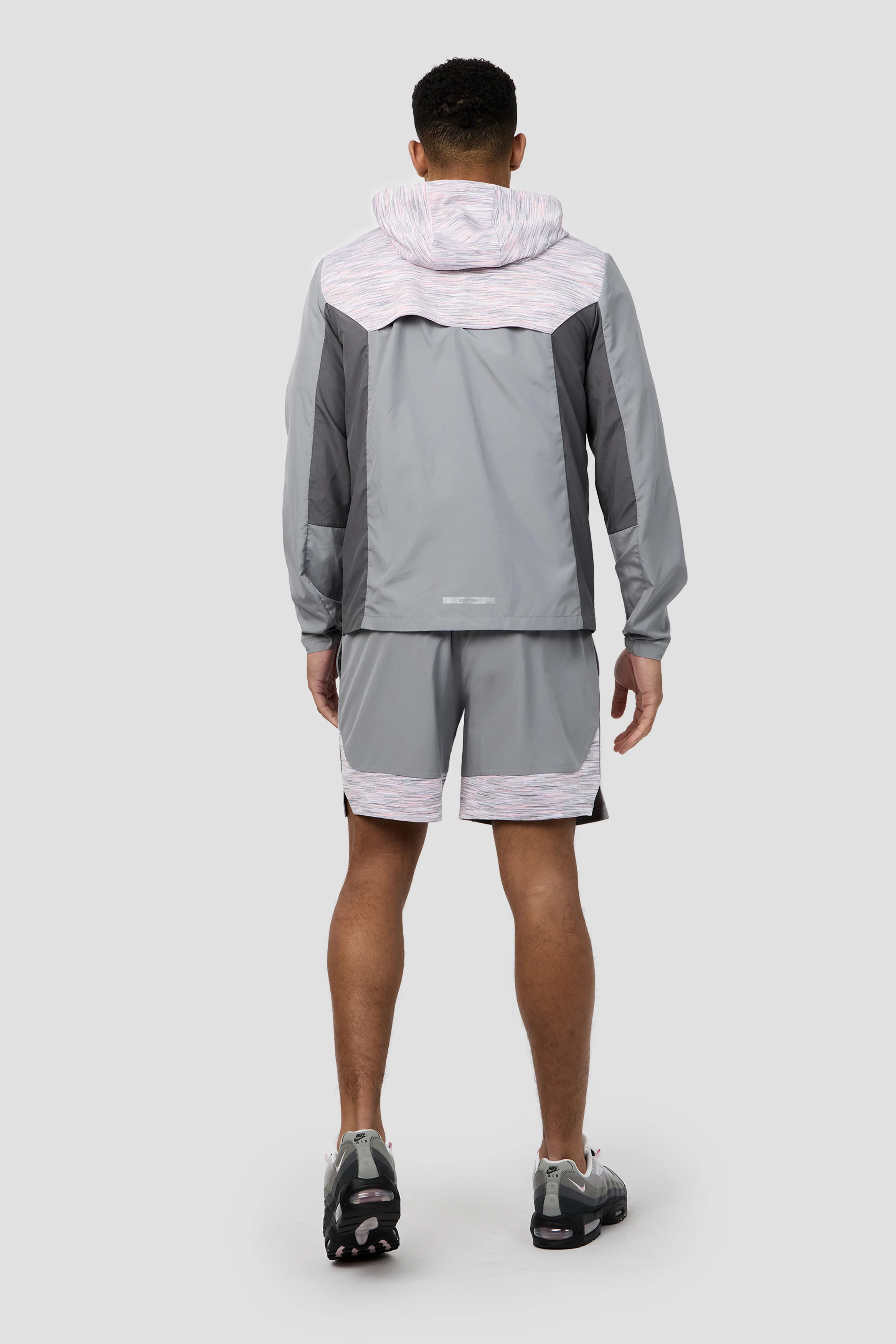 Trail Windbreaker - Grey/Pink/White - Image 4