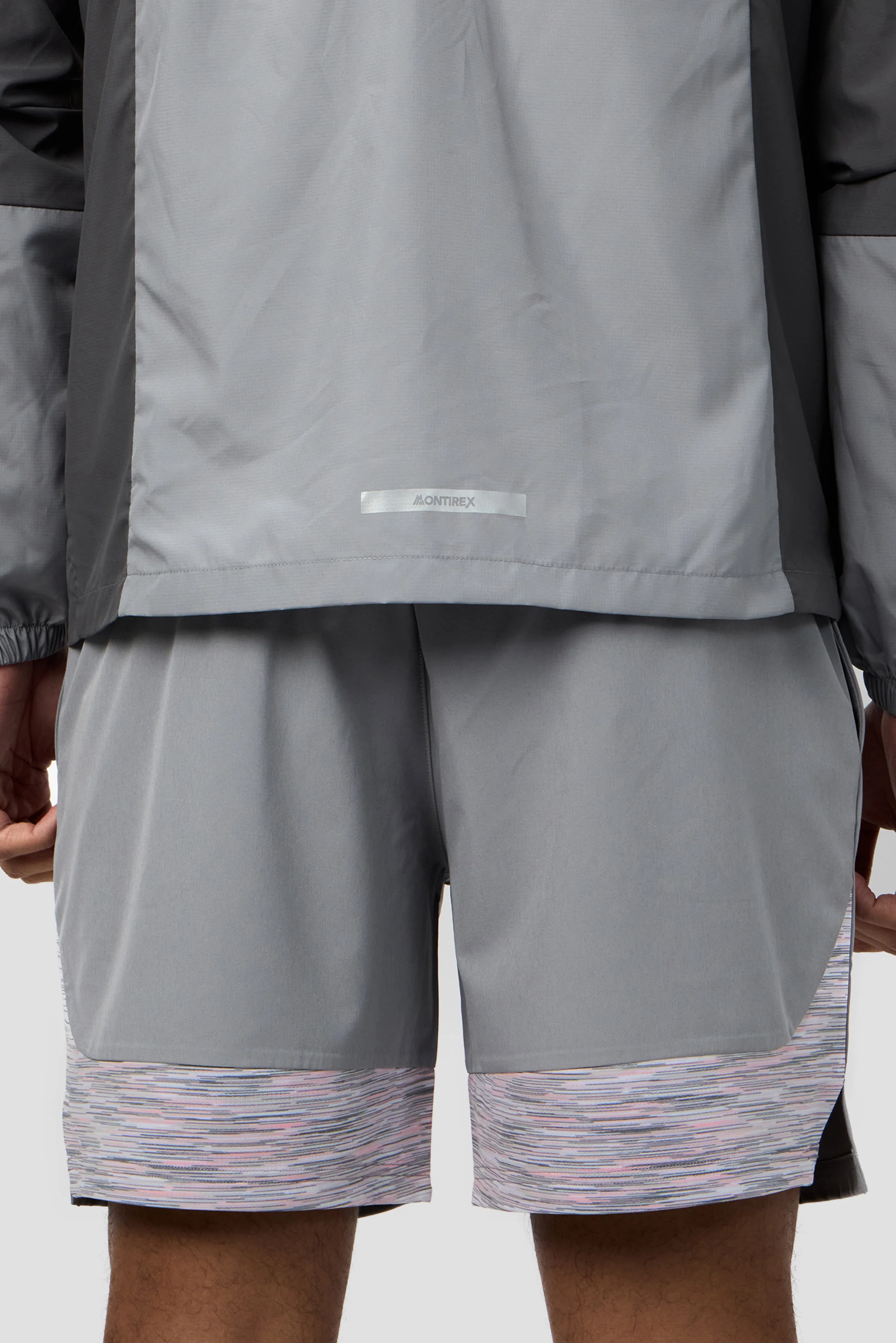 Trail Windbreaker - Grey/Pink/White - Image 7