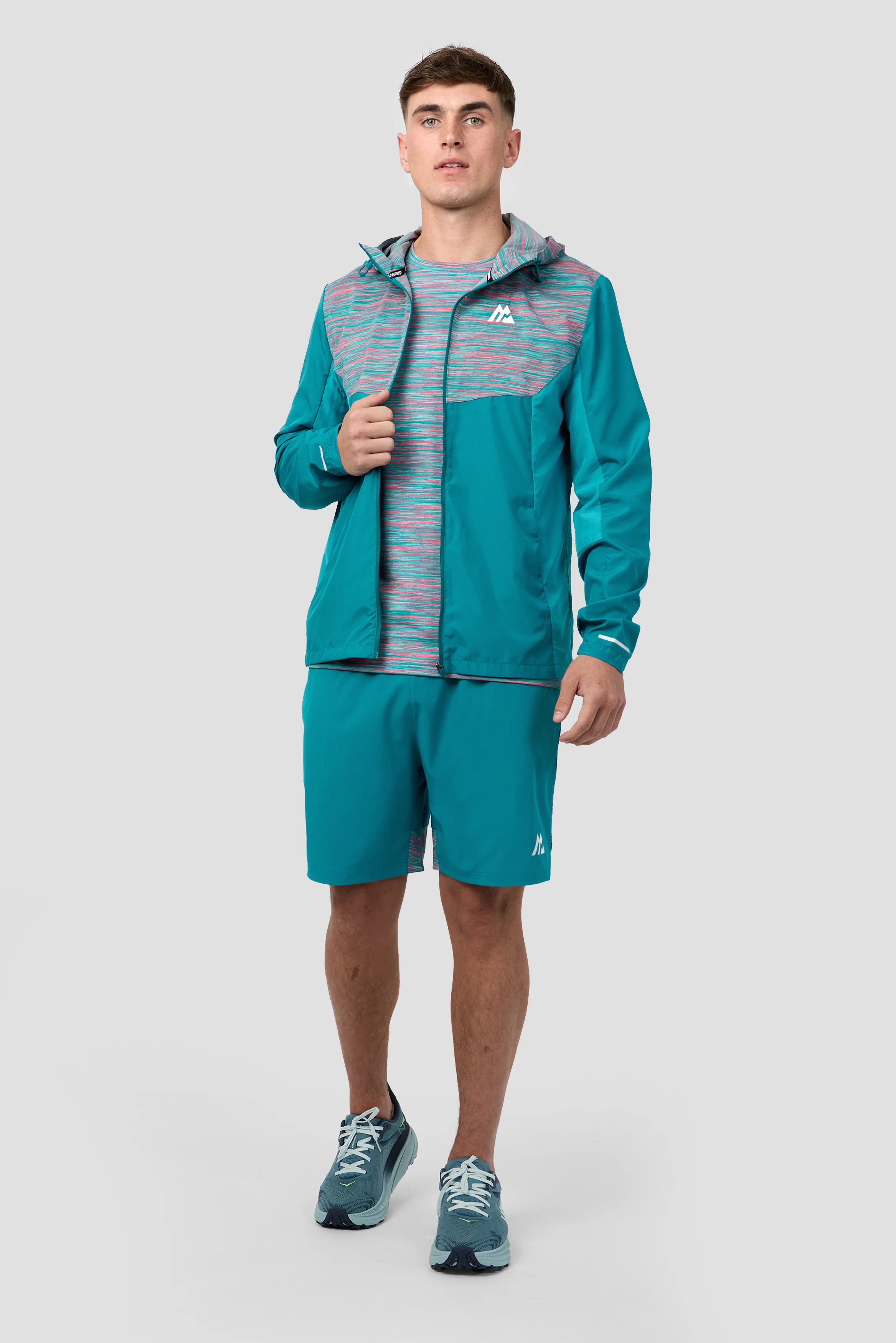 Trail Windbreaker - Teal/Pink - Image 3