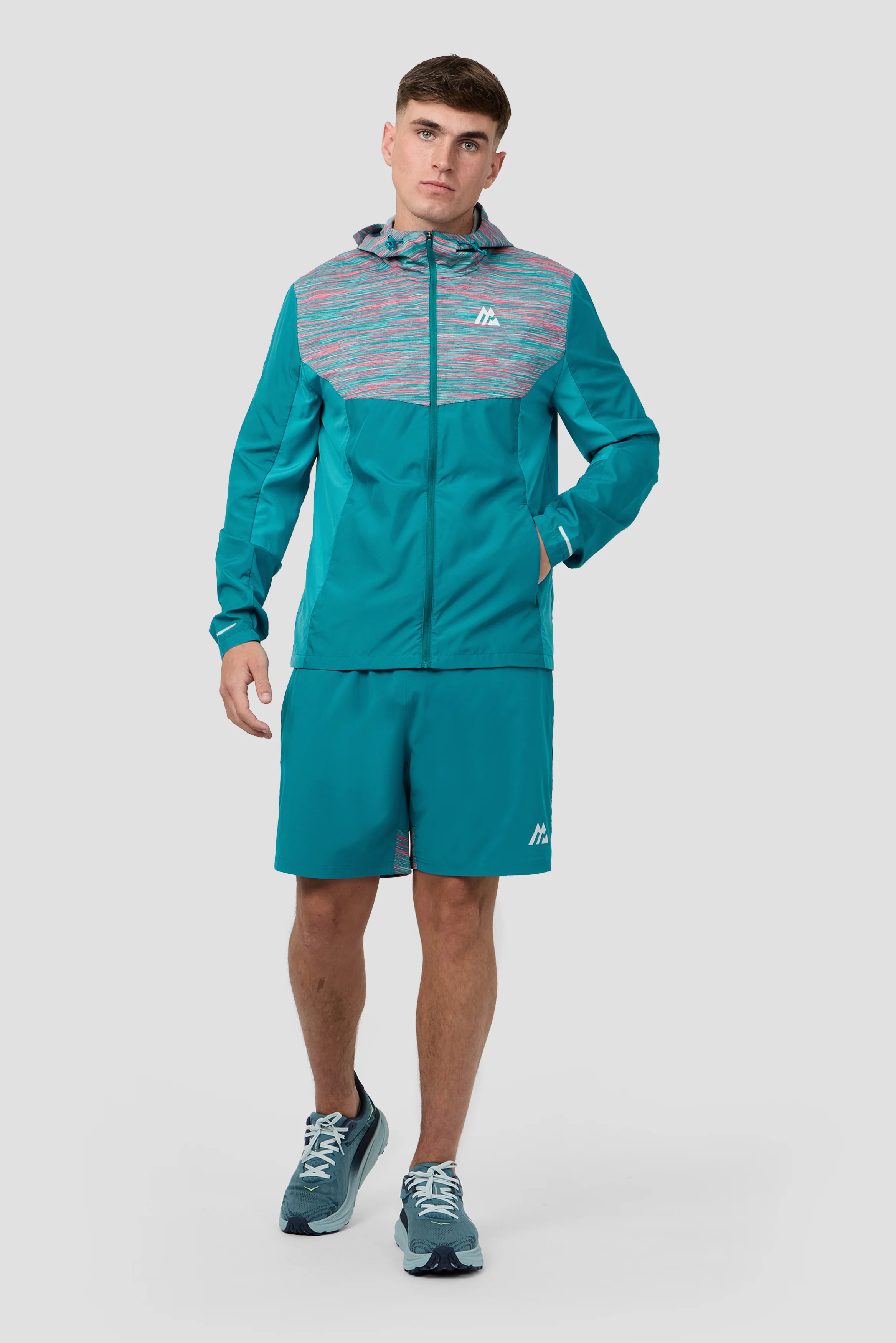 Trail Windbreaker - Teal/Pink - Image 4