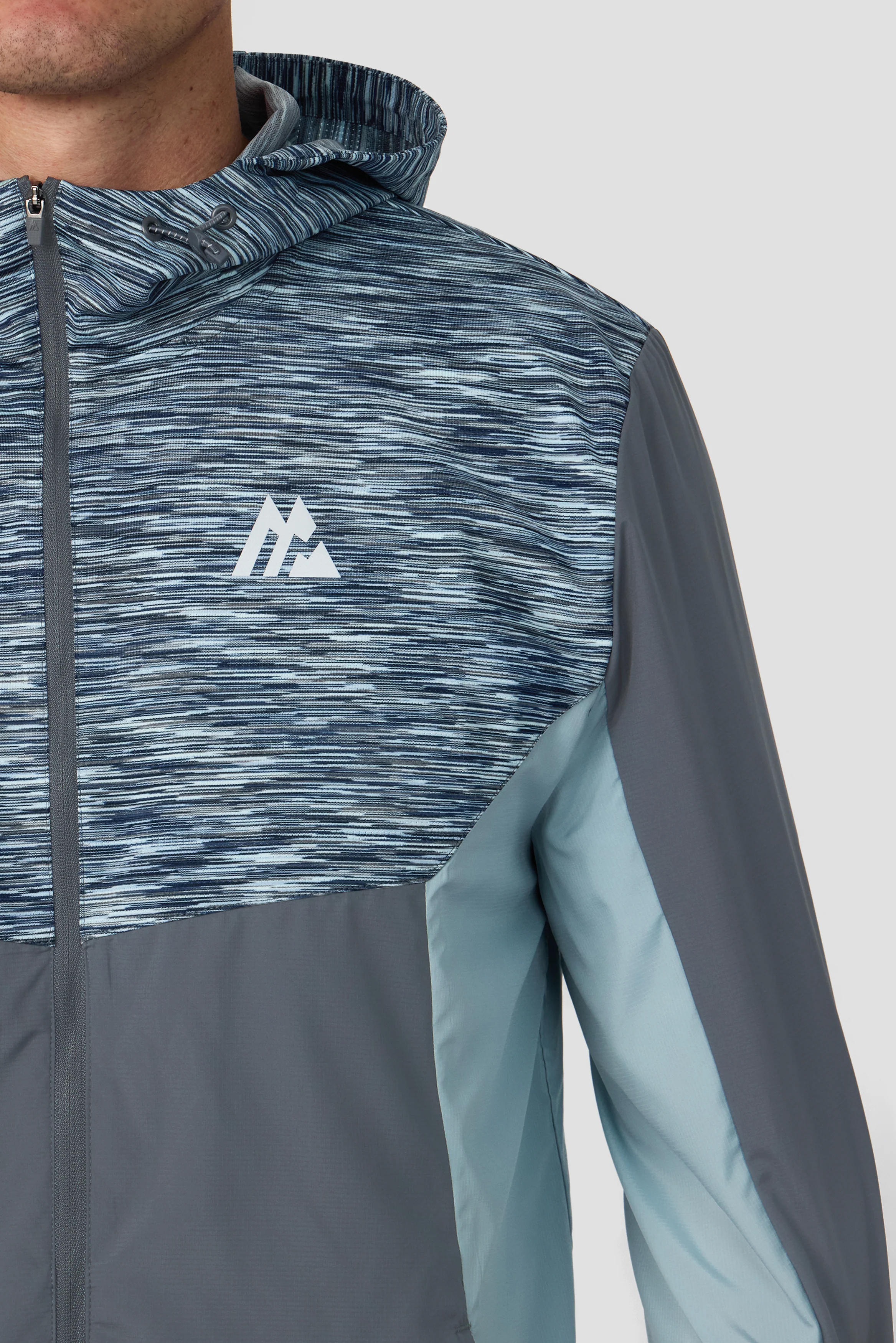 Trail Windbreaker - Grey/Blue/Navy - Image 5