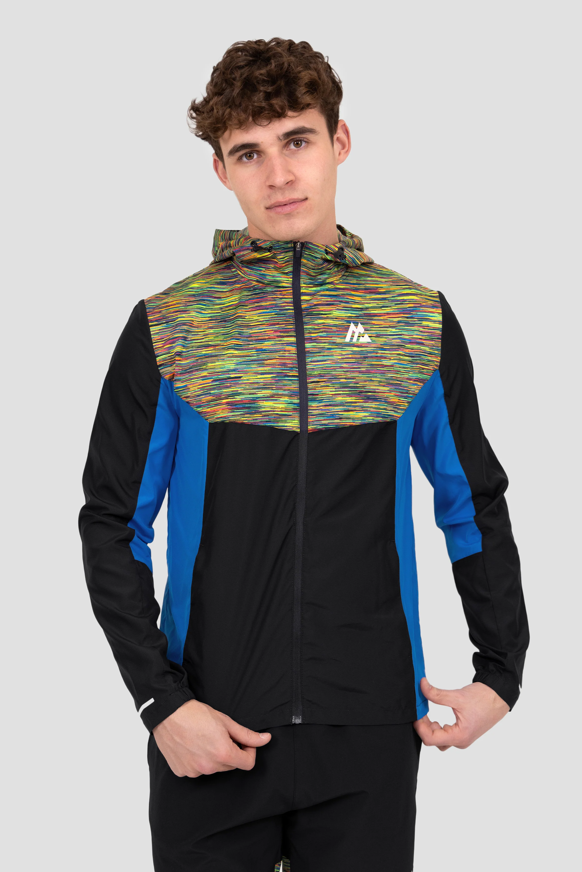 Trail Windbreaker - Blue/Pink/Yellow